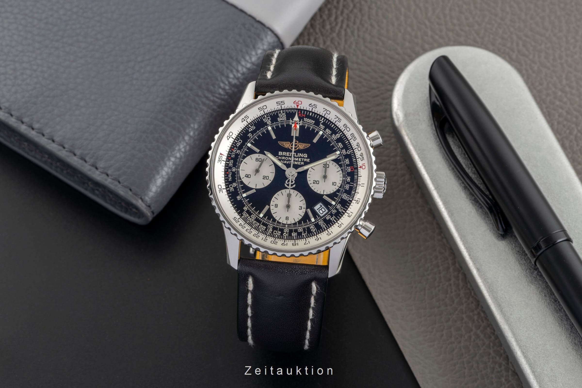 Breitling Navitimer cronografo acciaio automatismo Kal. B23 Ref. A23322  | Zeitauktion