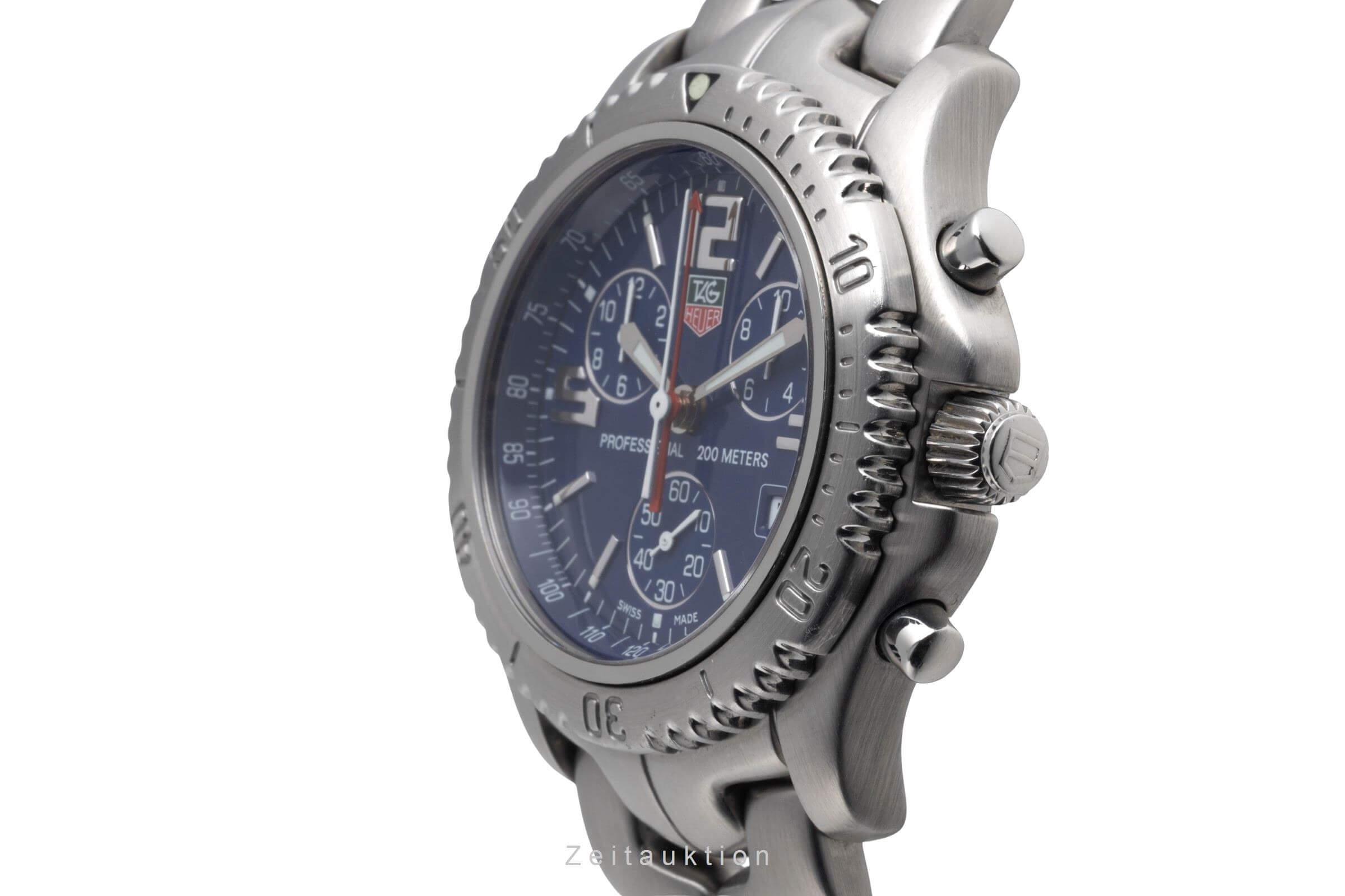 Tag Heuer Professional chronograph steel quartz Ref. CT1110  | Zeitauktion