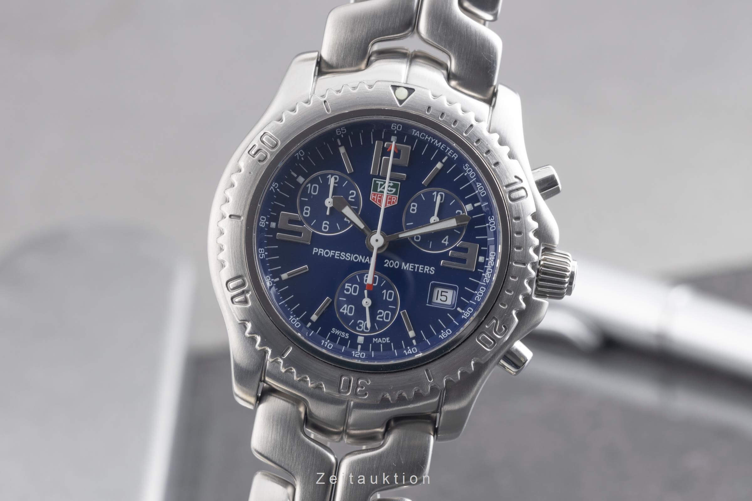 Tag Heuer Professional chronograph steel quartz Ref. CT1110  | Zeitauktion
