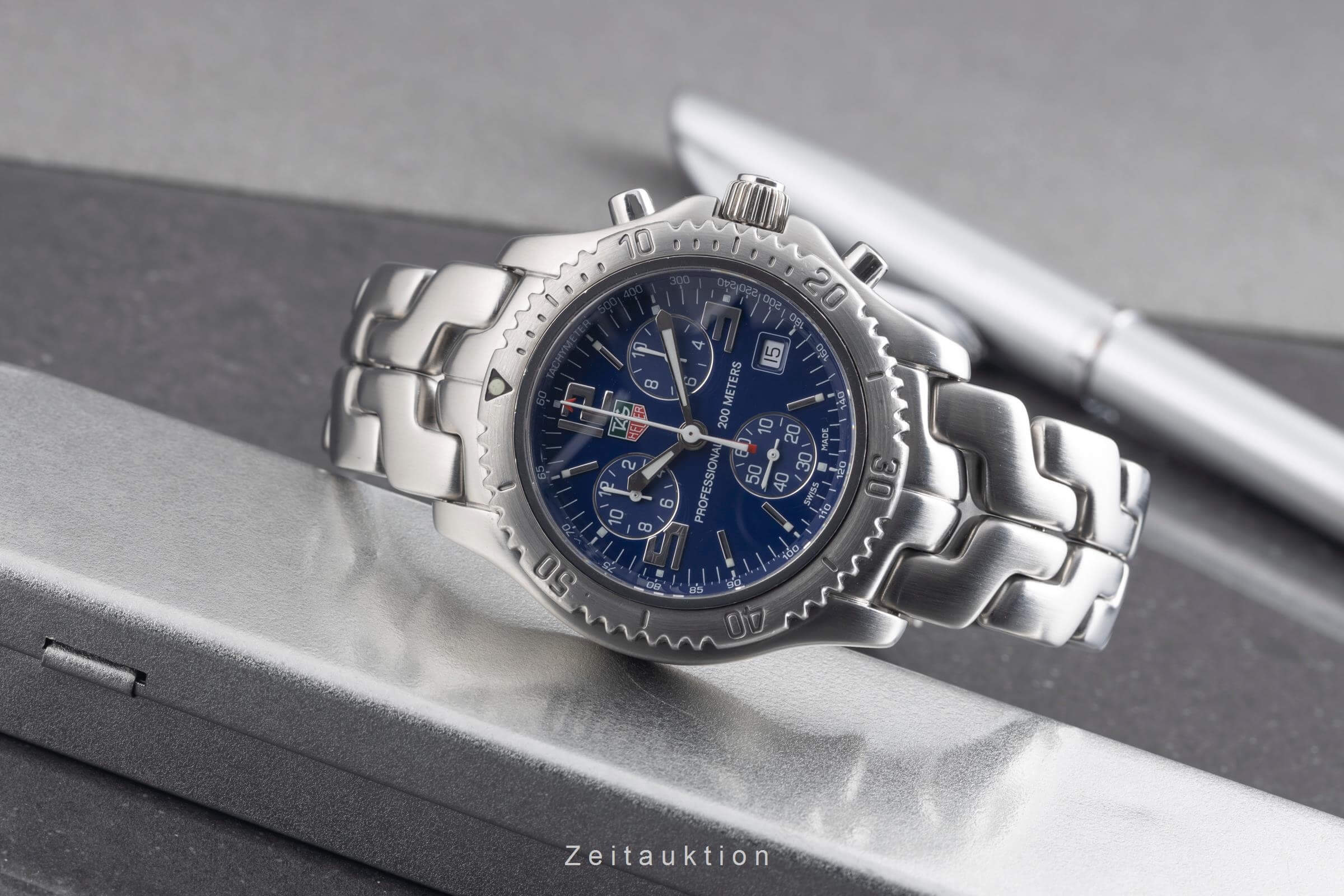 Tag Heuer Professional chronograph steel quartz Ref. CT1110  | Zeitauktion