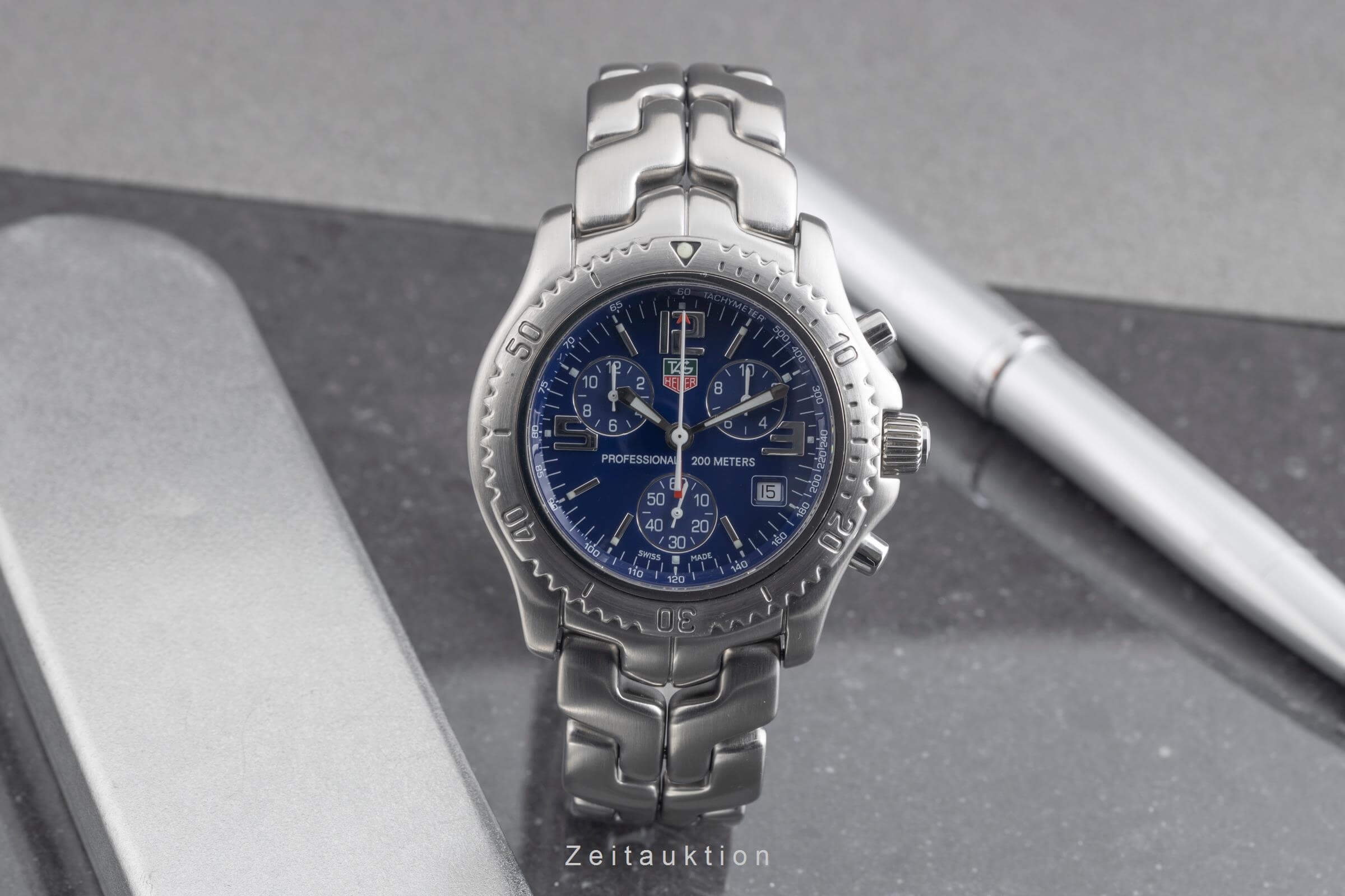 Tag Heuer Professional chronograph steel quartz Ref. CT1110  | Zeitauktion