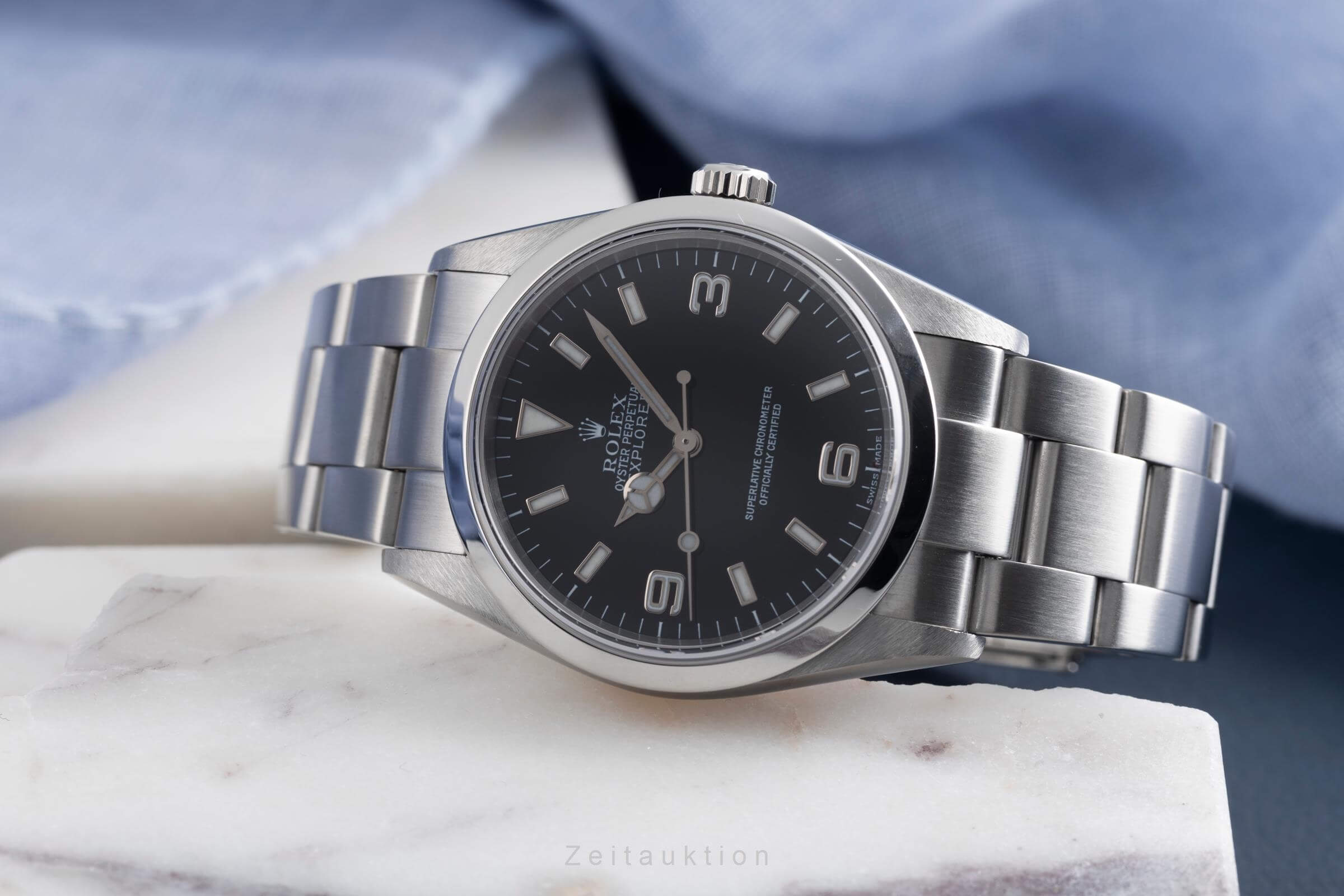 Rolex Explorer acciaio automatismo Kal. 3130 Ref. 114270  | Zeitauktion