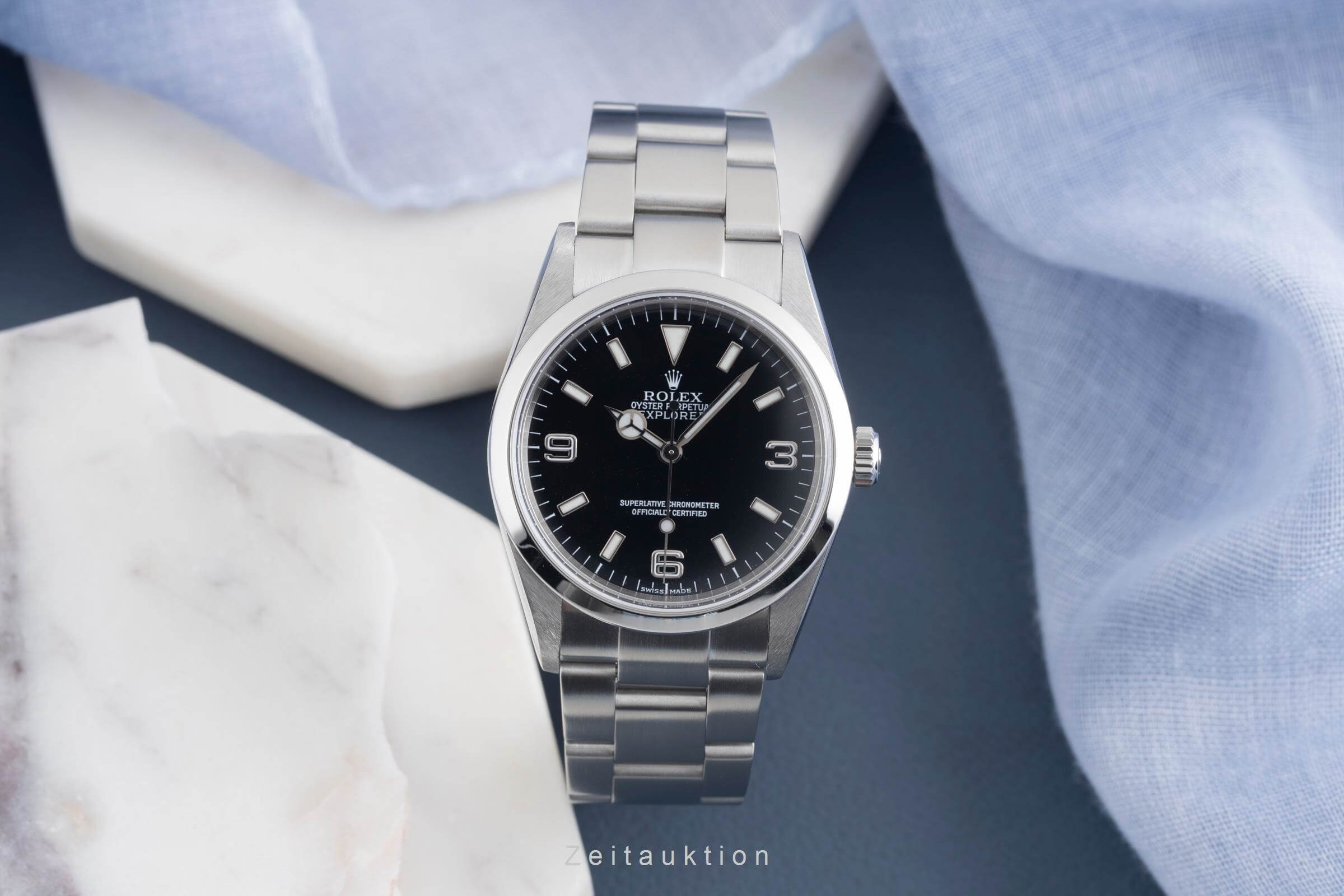 Rolex Explorer acciaio automatismo Kal. 3130 Ref. 114270  | Zeitauktion