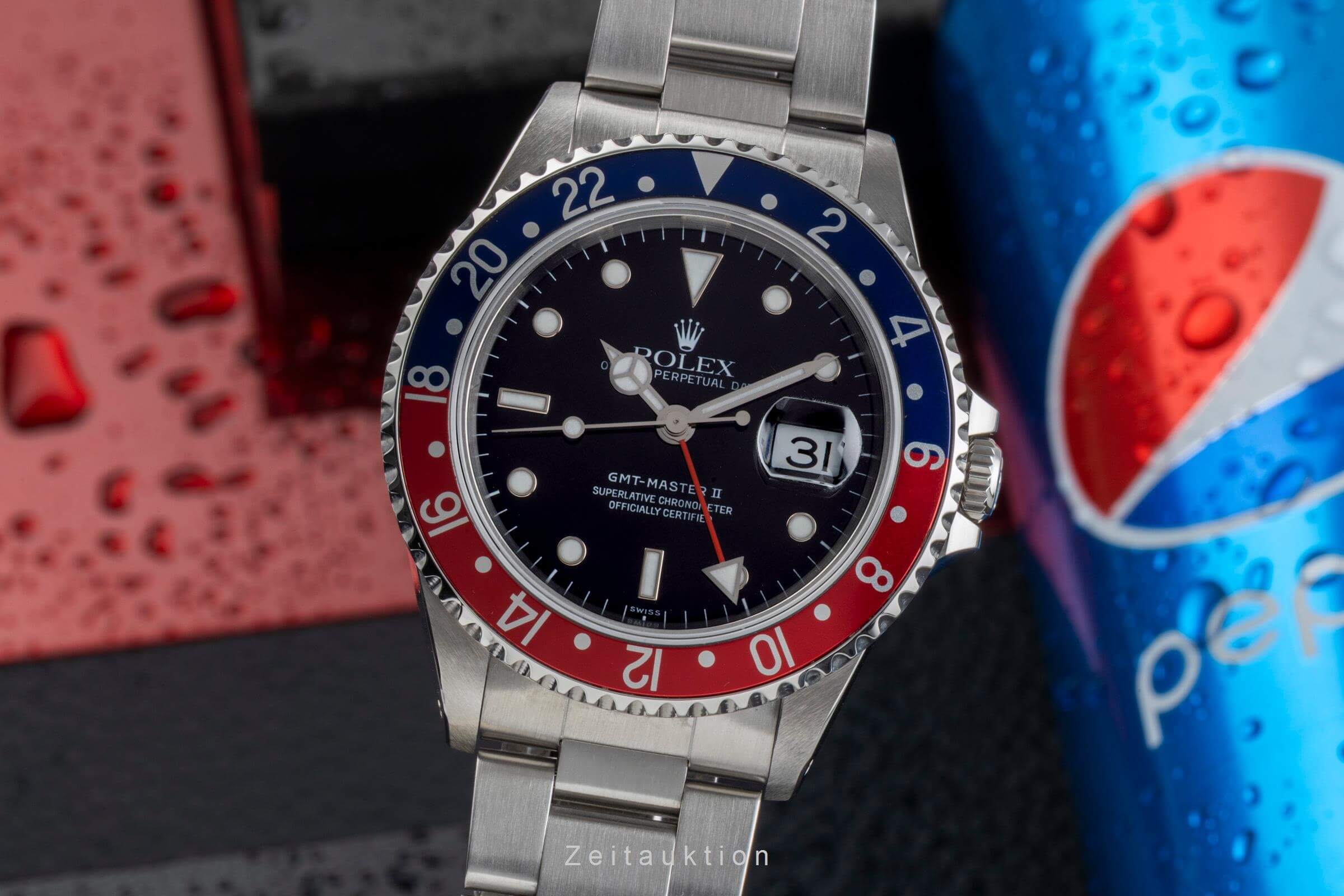 Rolex GMT-Master II acciaio automatismo Kal. 3185 Ref. 16710  | Zeitauktion