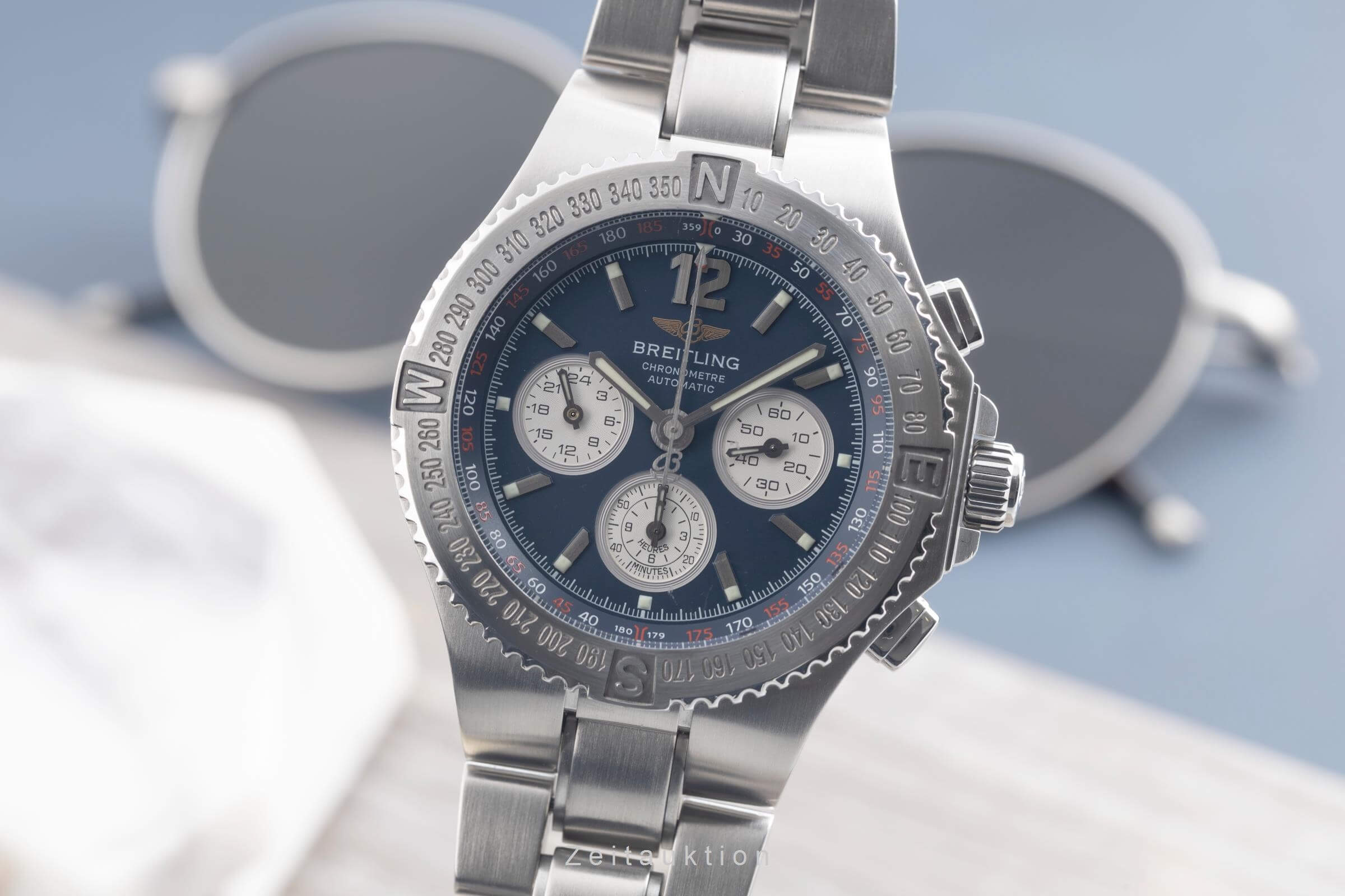 Breitling Hercules cronografo acciaio automatismo Kal. B39 Ref. A39363  | Zeitauktion