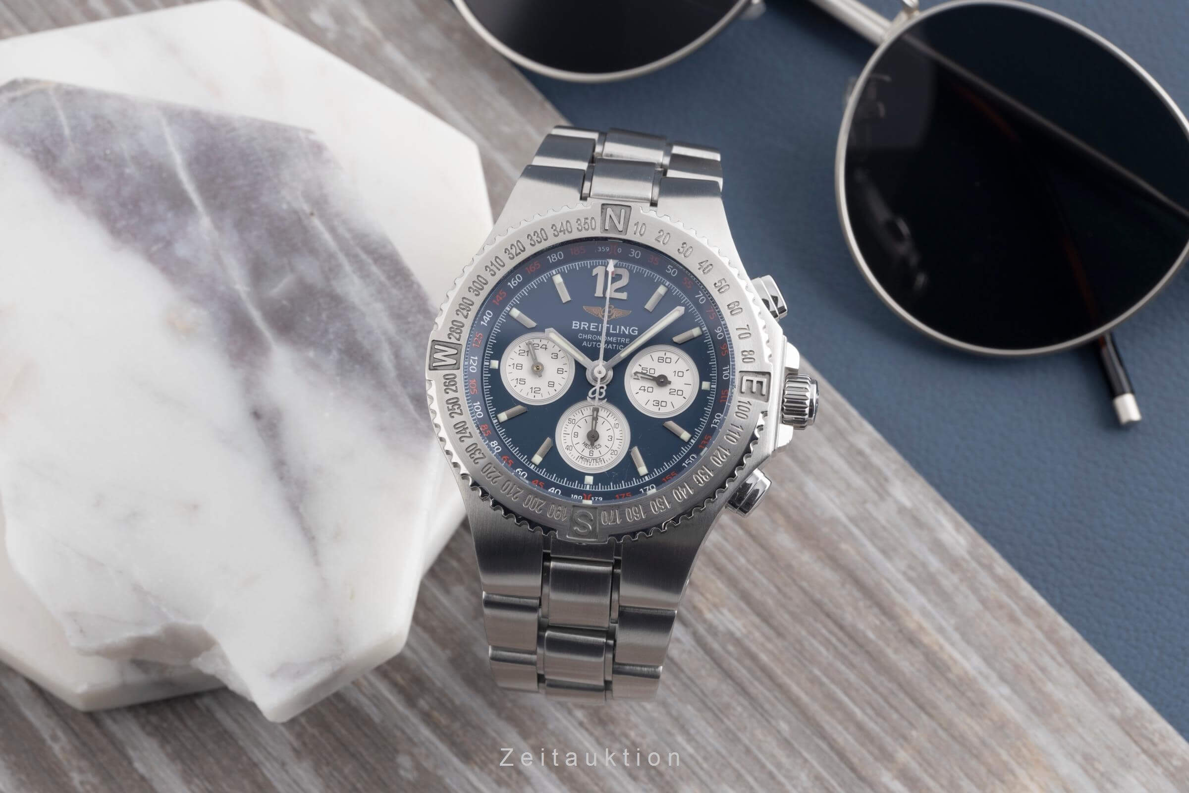 Breitling Hercules cronografo acciaio automatismo Kal. B39 Ref. A39363  | Zeitauktion