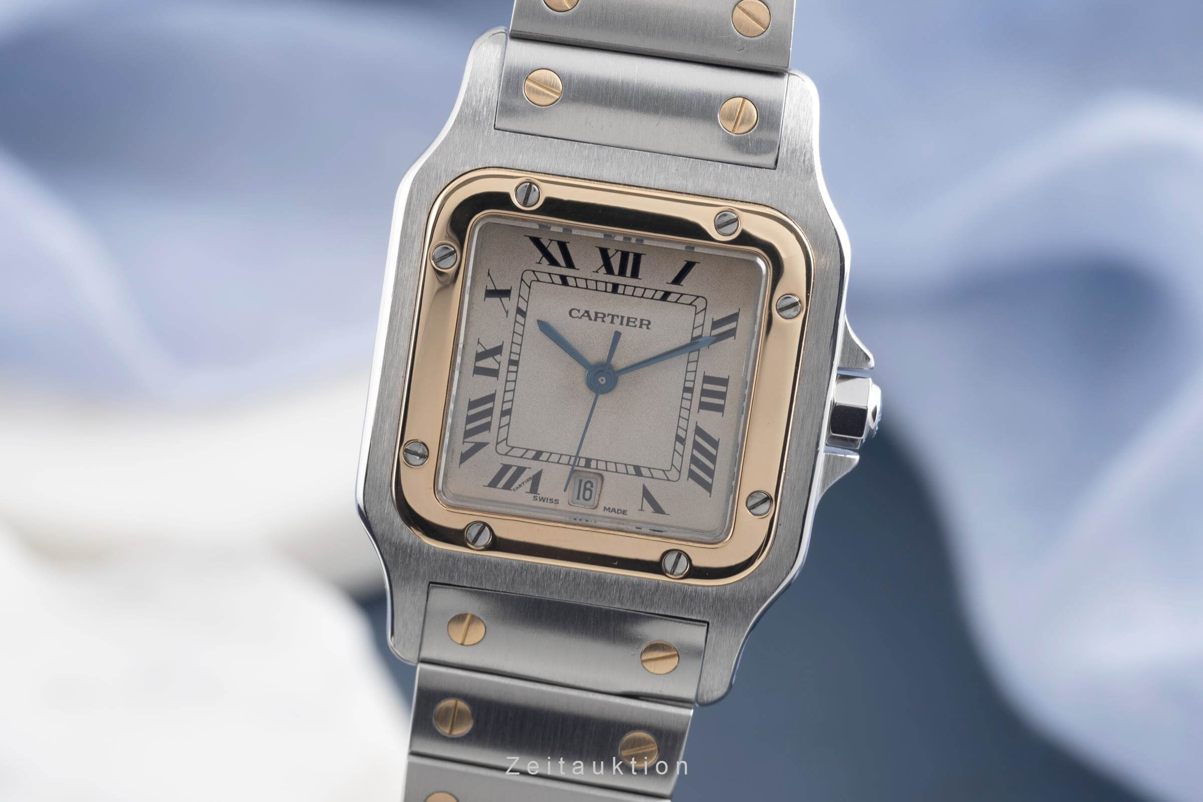 Cartier Santos acero / oro cuarzo Kal. 687 Ref. W20011C4  | Zeitauktion