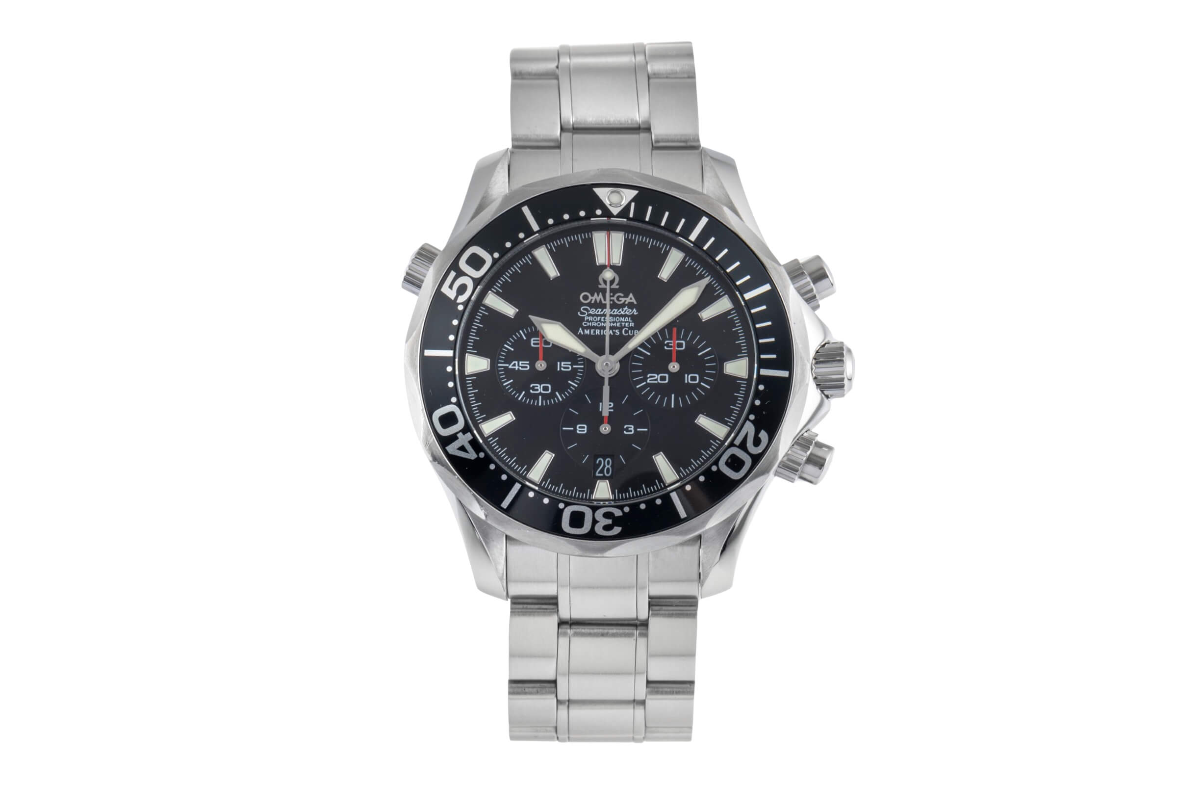 Omega Seamaster chronograph steel automatic Kal. 3303 Ref. 2594.50.00  | Zeitauktion