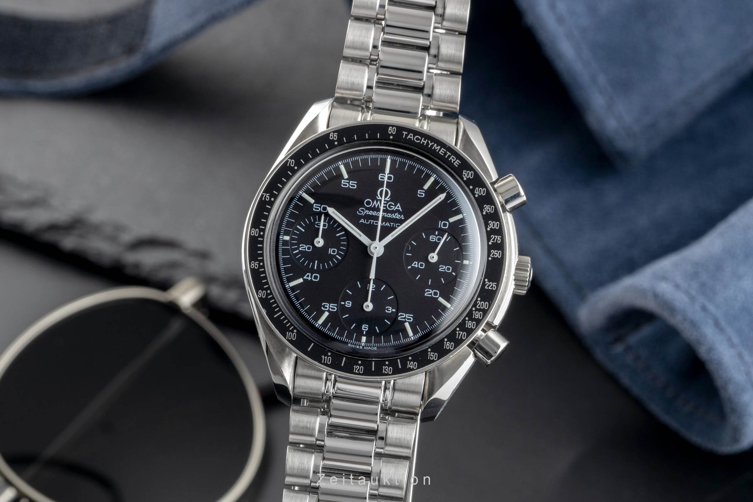 Omega Speedmaster Chronograph Stahl Automatik Kal. 3220 Ref. 3510.50.00  | Zeitauktion