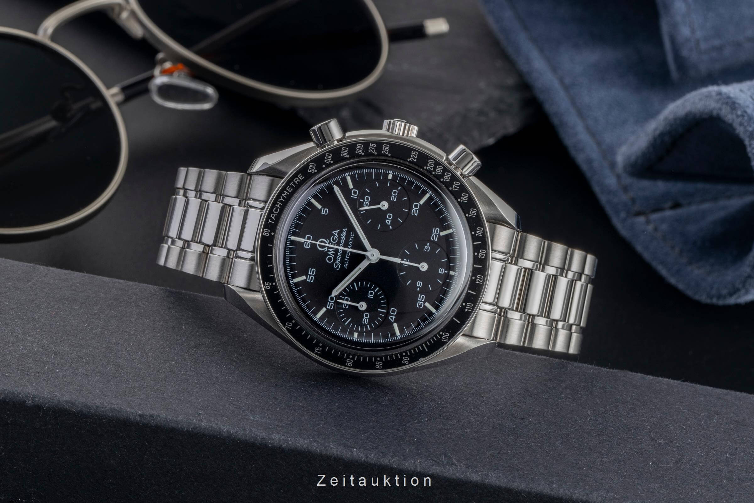 Omega Speedmaster Chronograph Stahl Automatik Kal. 3220 Ref. 3510.50.00  | Zeitauktion