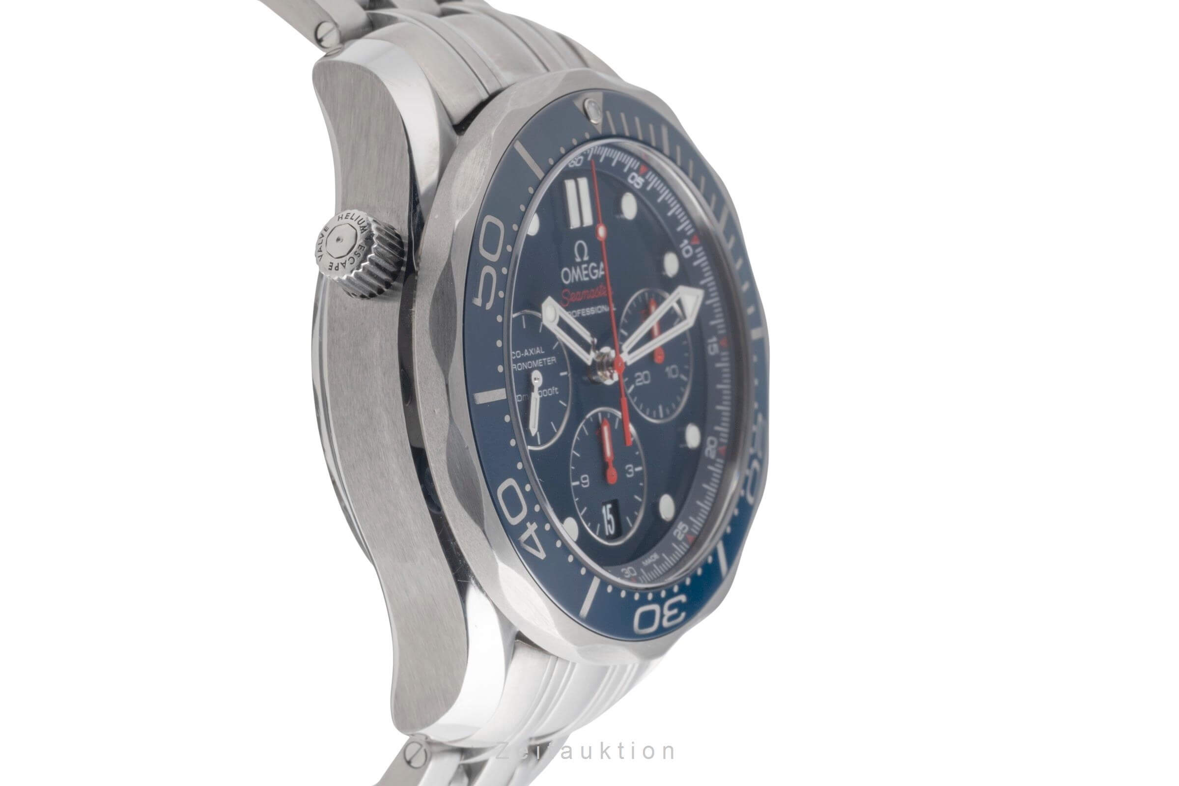 Omega Seamaster chronograph steel automatic Kal. 3330 Ref. 212.30.44.50.03.001  | Zeitauktion