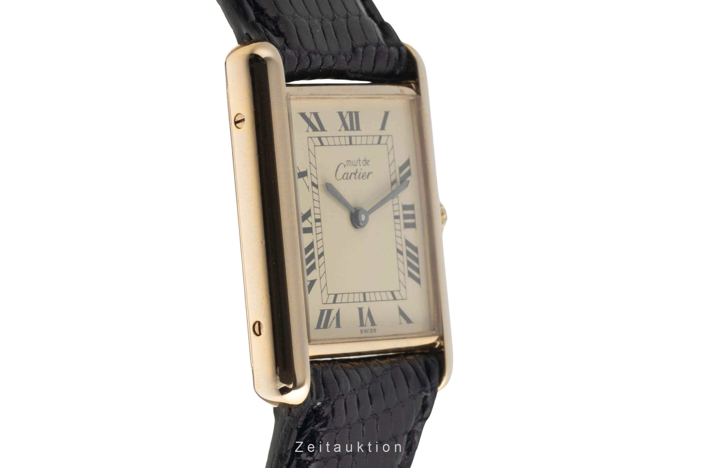 Cartier Vermeil Silber vergoldet Handaufzug Kal. 78-1  | Zeitauktion