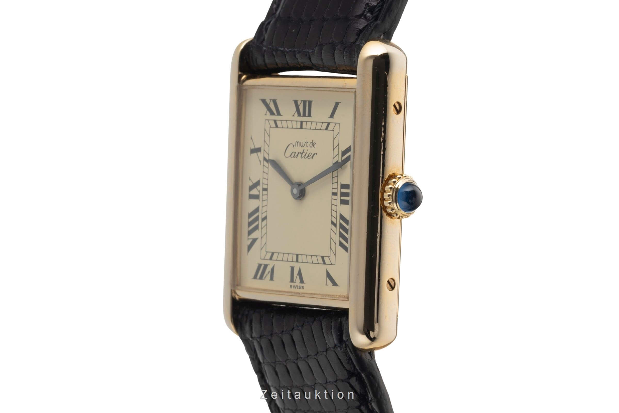 Cartier Vermeil Silber vergoldet Handaufzug Kal. 78-1  | Zeitauktion