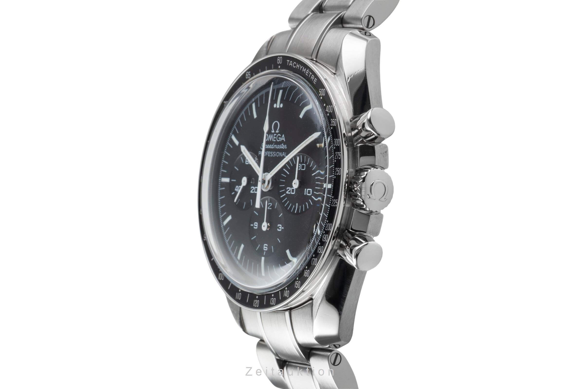 Omega Speedmaster Moonwatch chronographe acier à remontage manuel Kal. 1861 Ref. 311.30.42.30.01.005  | Zeitauktion