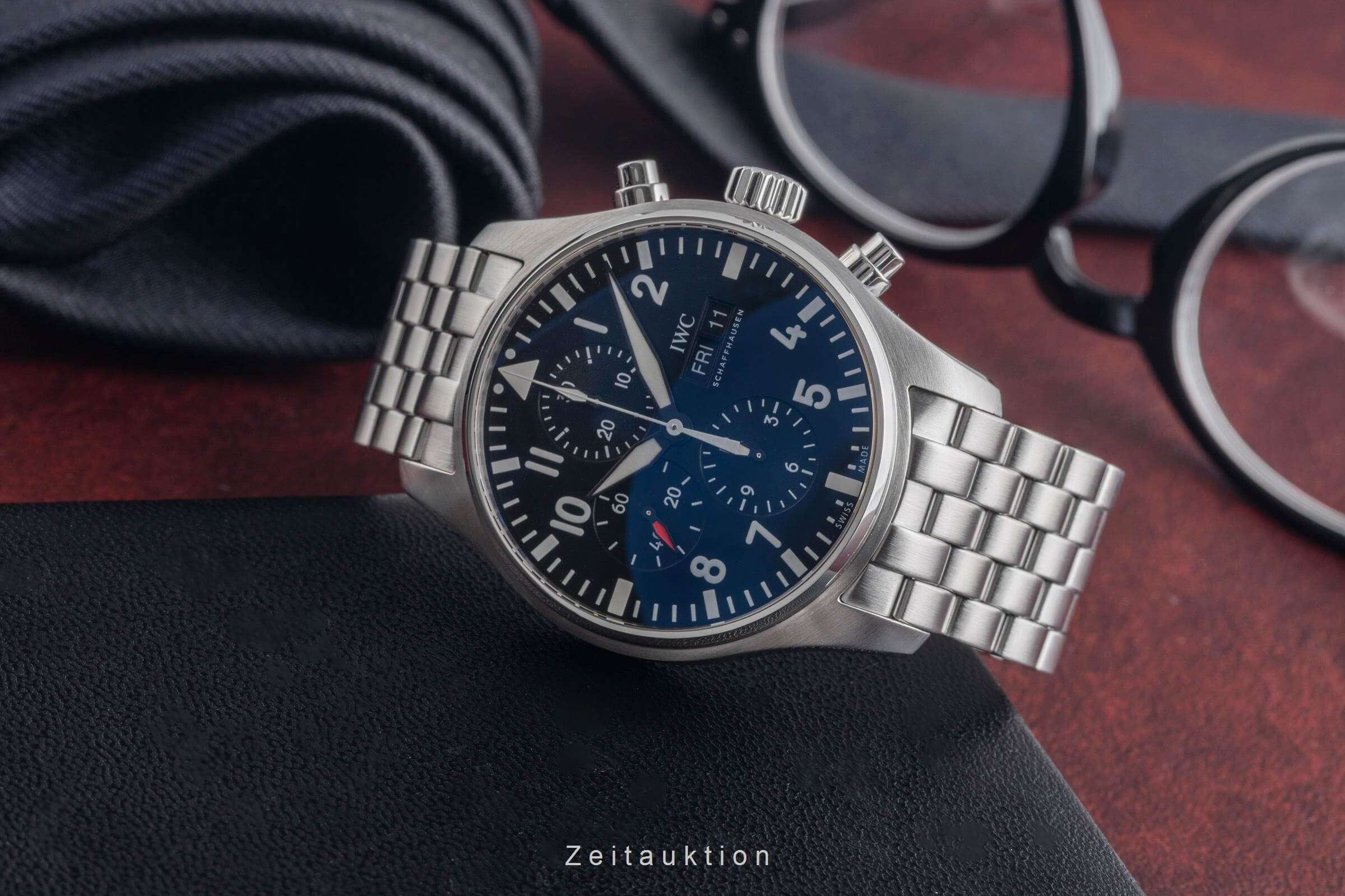 IWC Fliegerchronograph cronografo acciaio automatismo Kal. C.79320 Ref. IW377710  | Zeitauktion