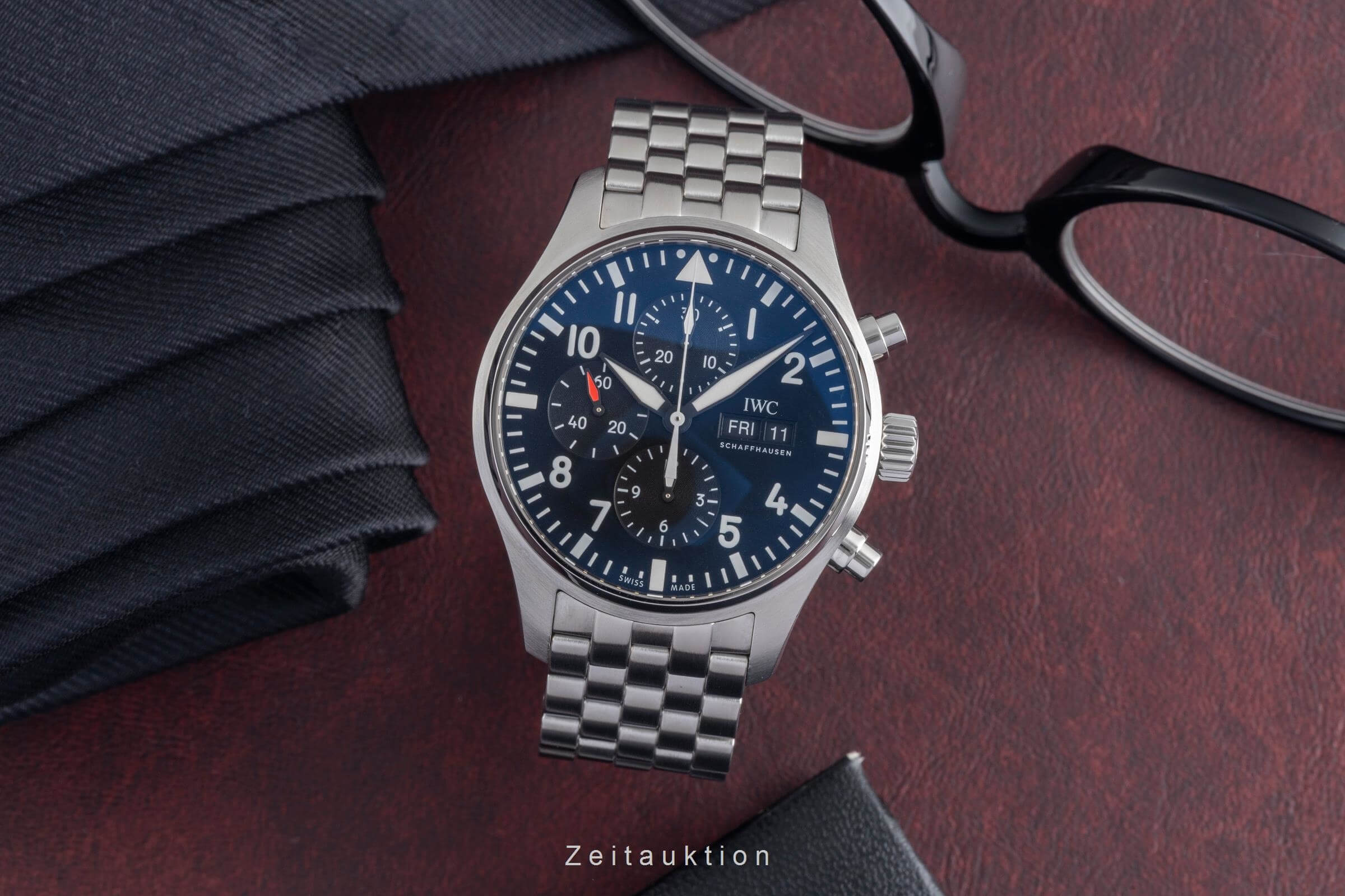 IWC Fliegerchronograph cronografo acciaio automatismo Kal. C.79320 Ref. IW377710  | Zeitauktion