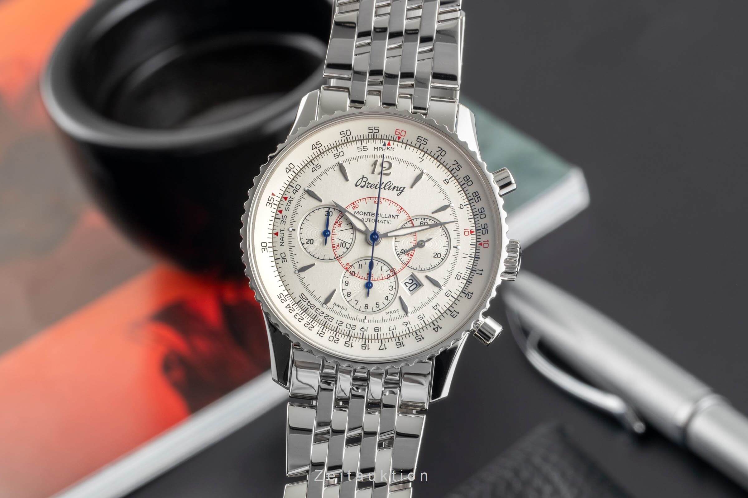 Breitling Montbrillant cronografo acciaio automatismo Kal. B41 Ref. A4137012/G789  | Zeitauktion