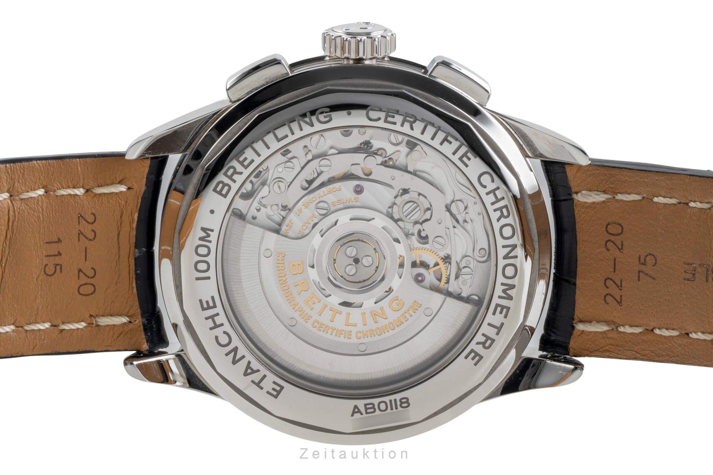Breitling Premier cronografo acciaio automatismo Kal. B01 Ref. AB0118  | Zeitauktion