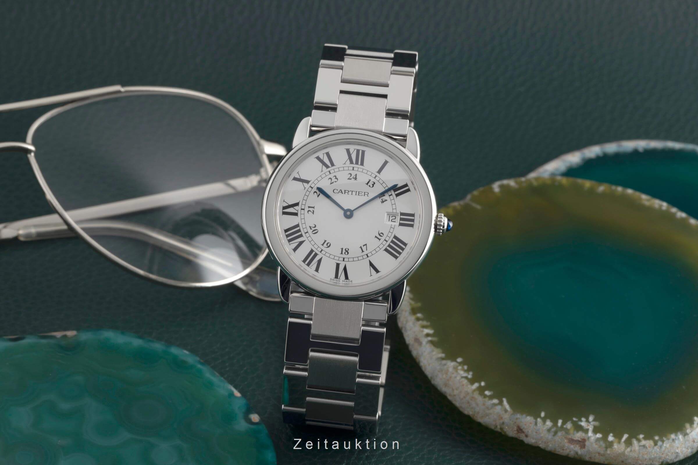 Cartier Ronde Solo acero cuarzo Kal. 115A Ref. W6701005  | Zeitauktion