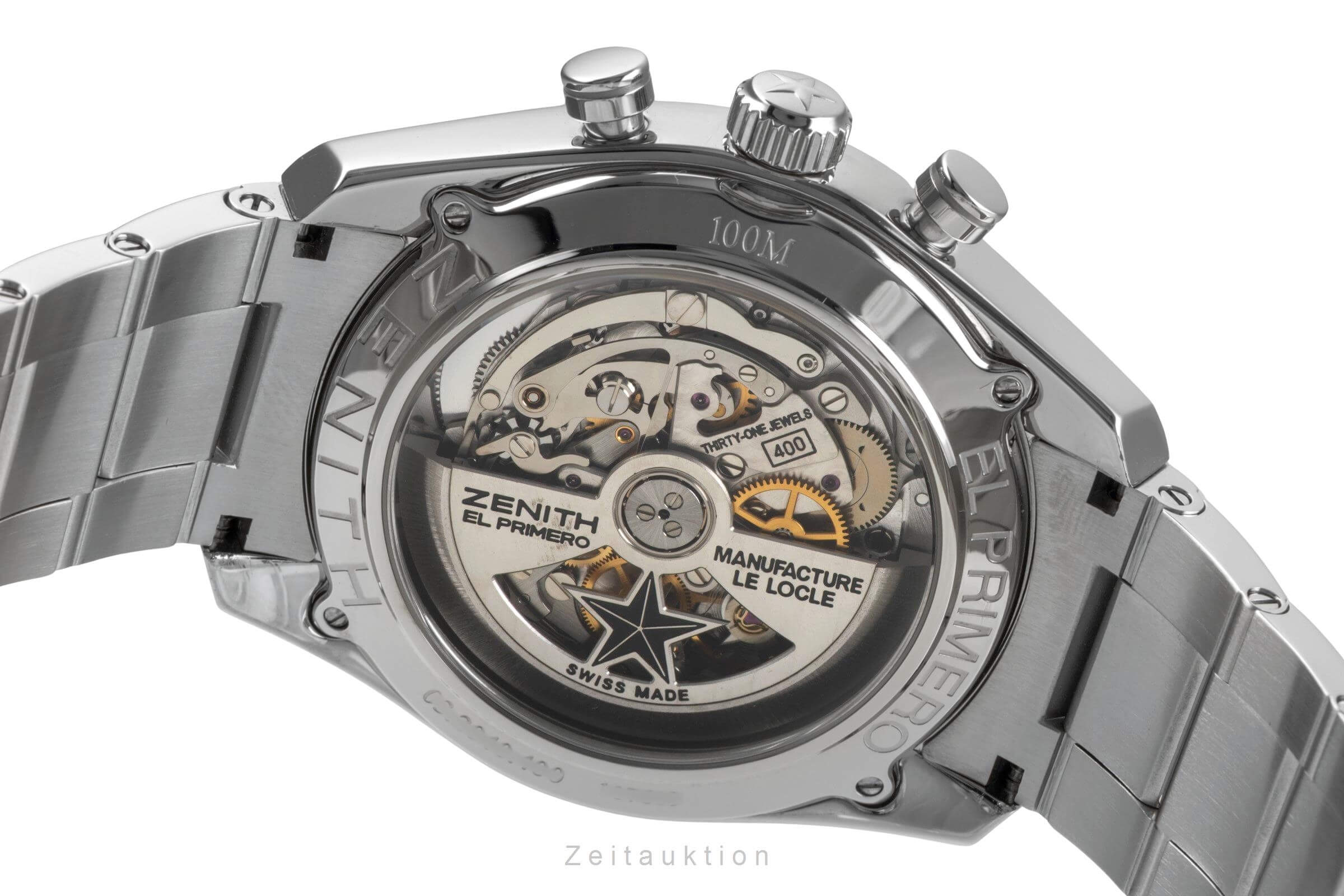Zenith El Primero cronógrafo acero automático Kal. 400 Ref. 03.2040.400  | Zeitauktion