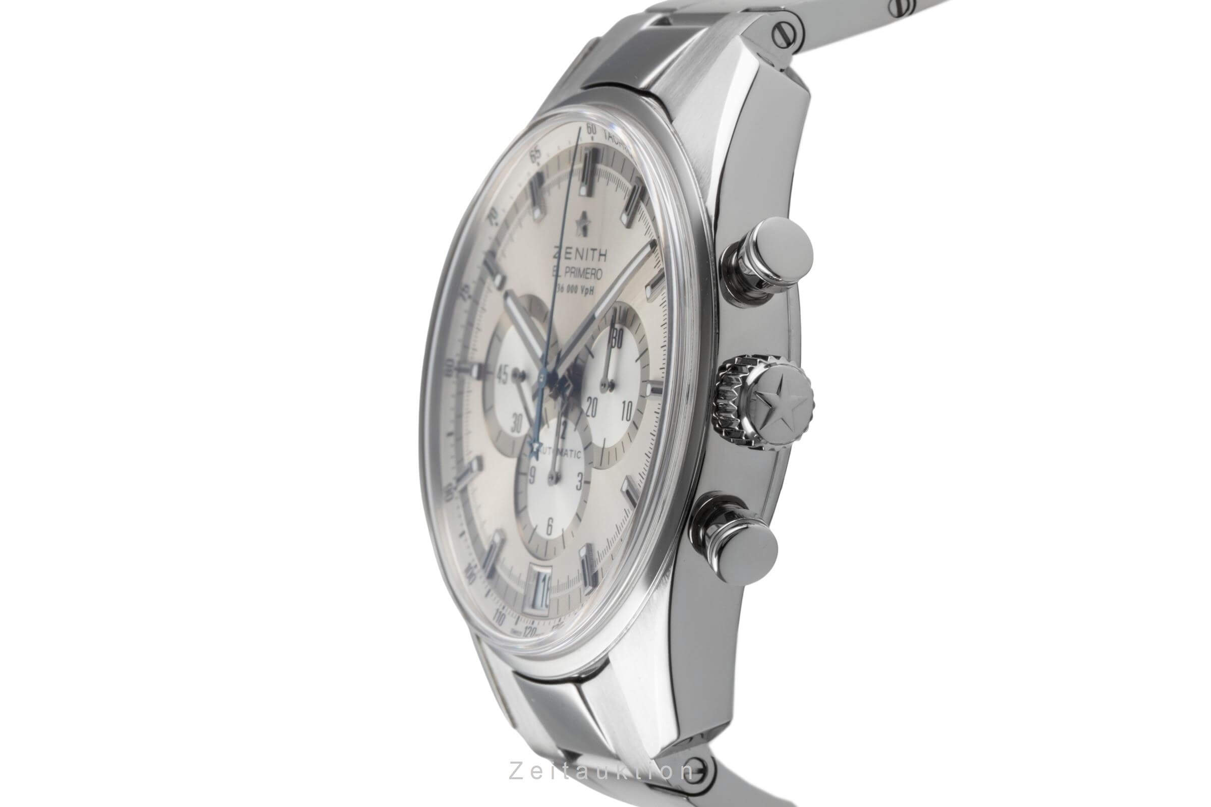 Zenith El Primero cronógrafo acero automático Kal. 400 Ref. 03.2040.400  | Zeitauktion