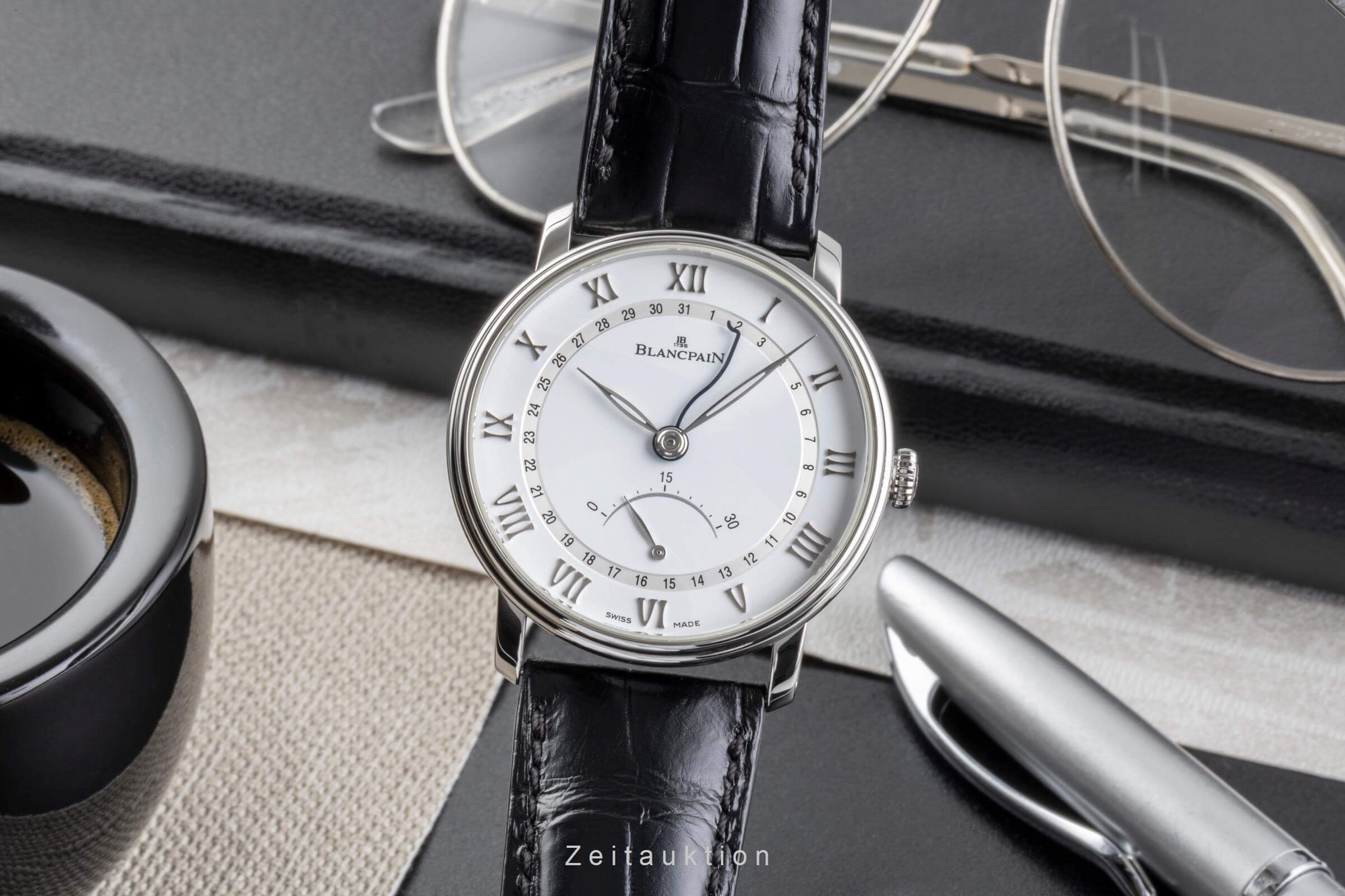 Blancpain Villeret steel automatic Kal. 76630 Ref. 6653Q-1127-55B  | Zeitauktion