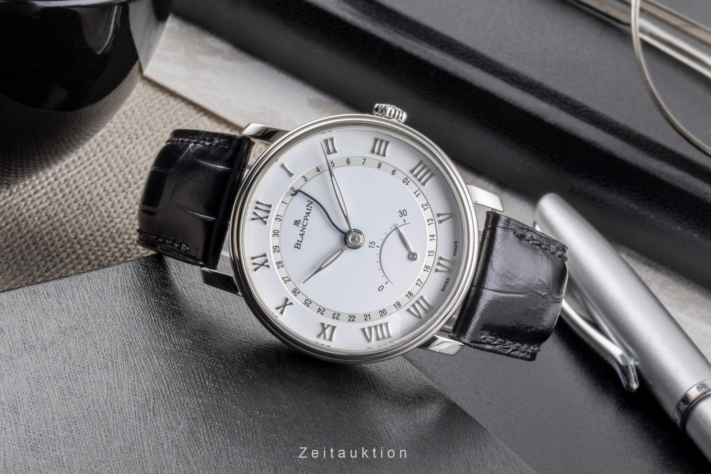 Blancpain Villeret steel automatic Kal. 76630 Ref. 6653Q-1127-55B  | Zeitauktion