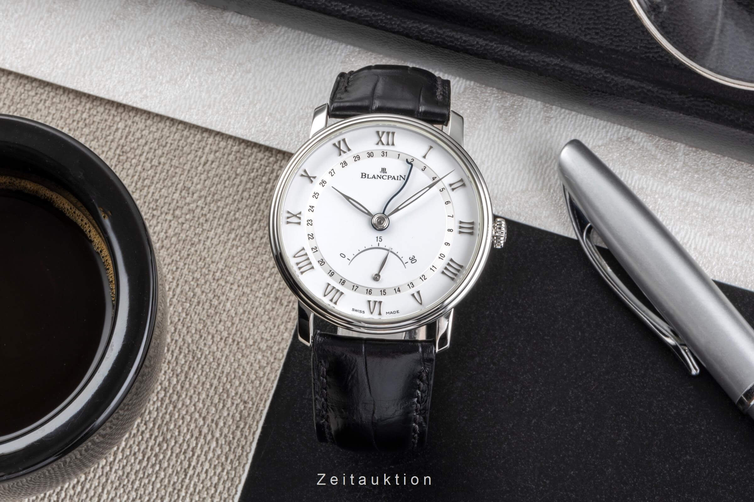 Blancpain Villeret steel automatic Kal. 76630 Ref. 6653Q-1127-55B  | Zeitauktion