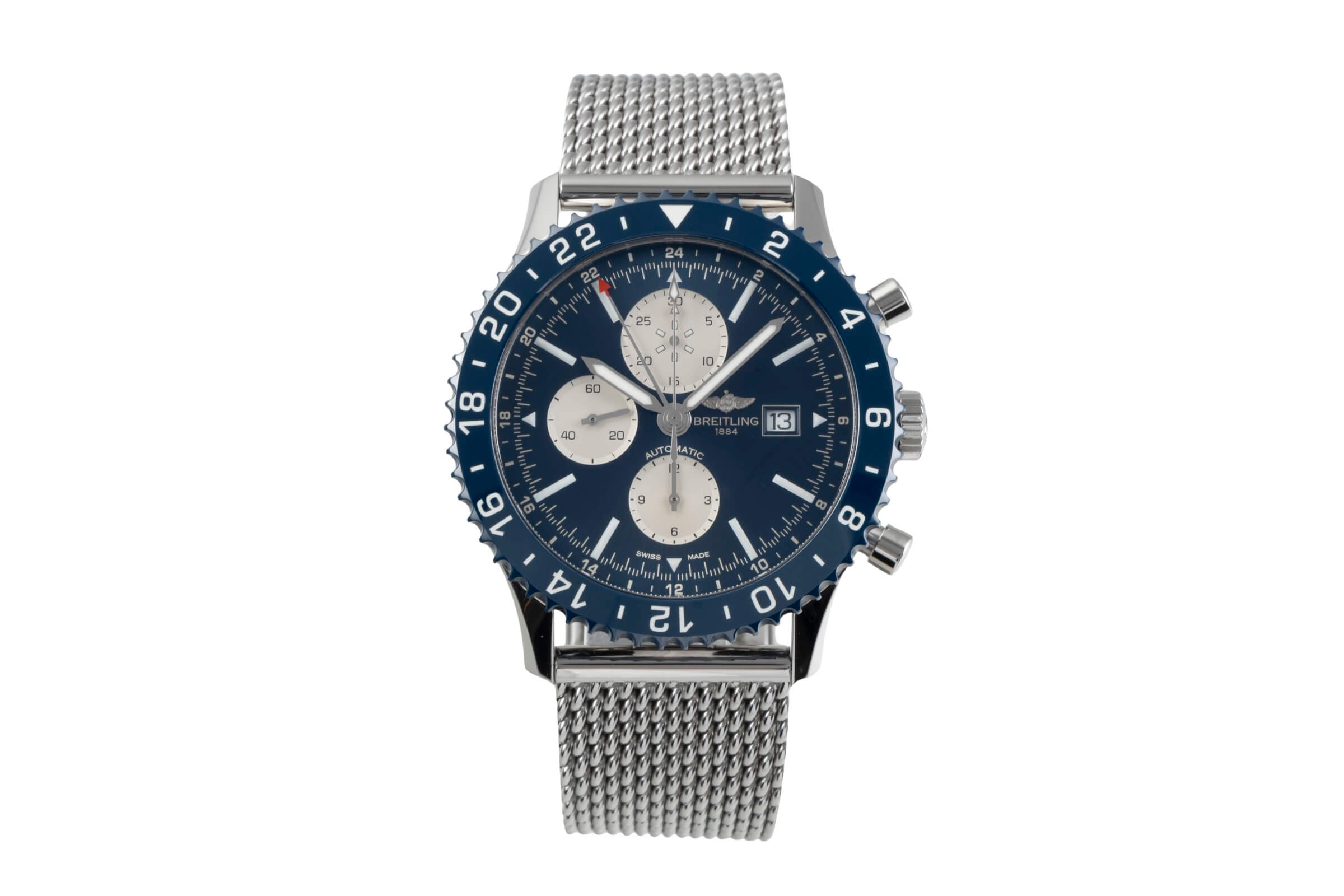 Breitling Chronoliner cronógrafo acero automático Kal. B24 Ref. Y2431016/C970  | Zeitauktion