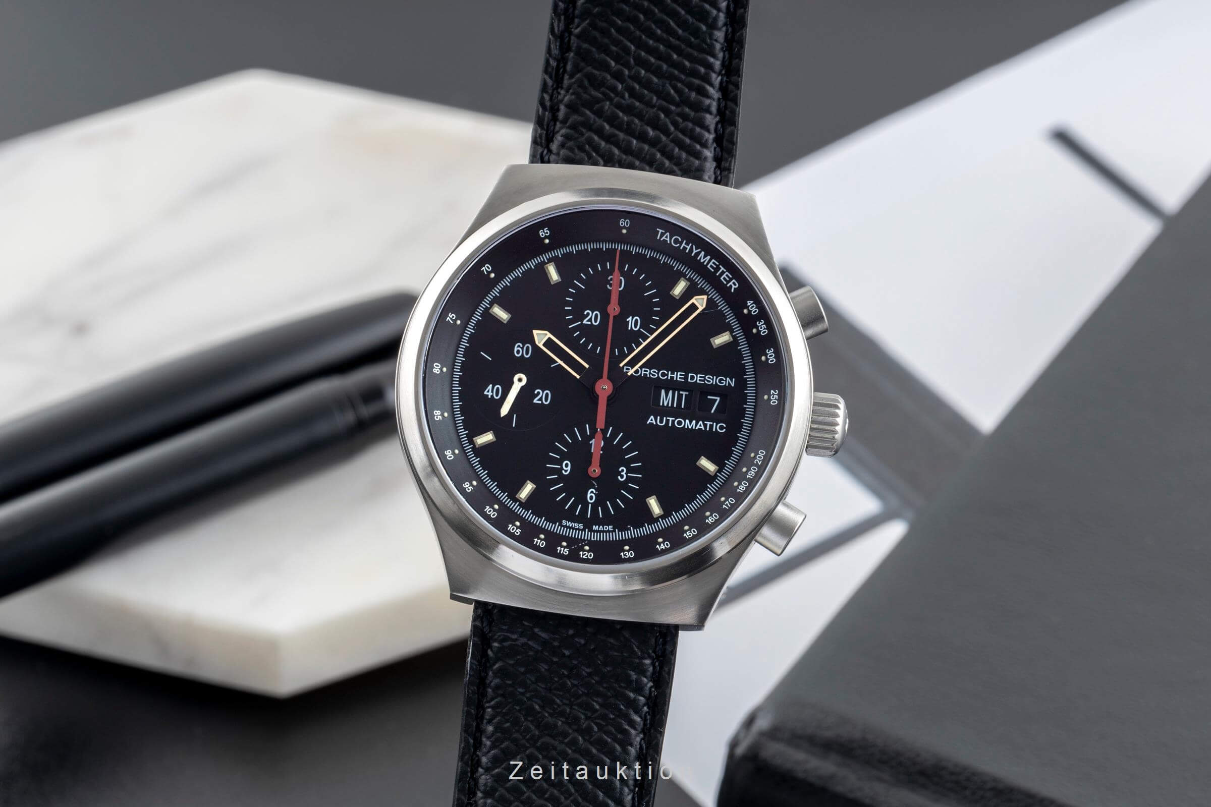 Porsche Design by Eterna chronographe acier automatique Ref. 6625.41.42  | Zeitauktion