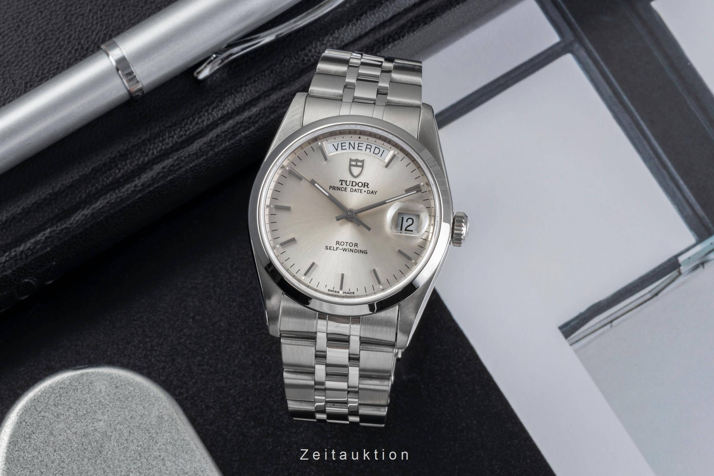 Tudor Date-Day acciaio automatismo Ref. 76200  | Zeitauktion
