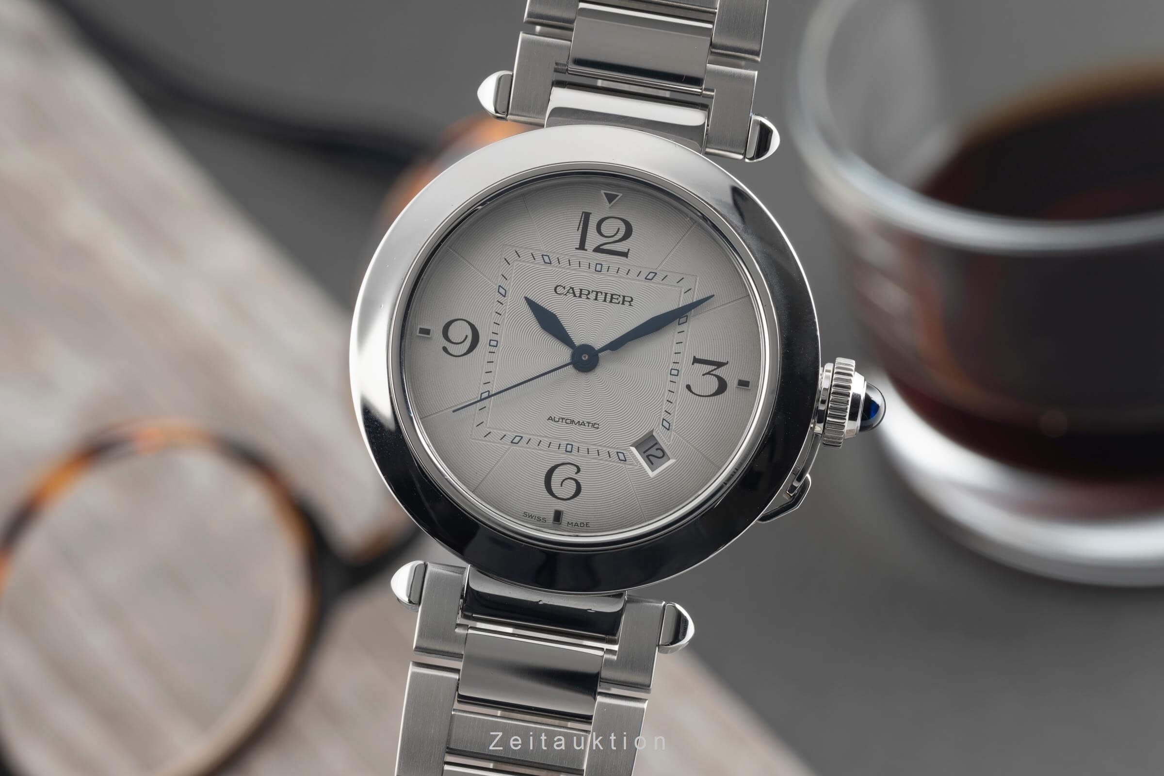 Cartier Pasha Stahl Automatik Kal. 1847 MC Ref. WSPA0009  | Zeitauktion