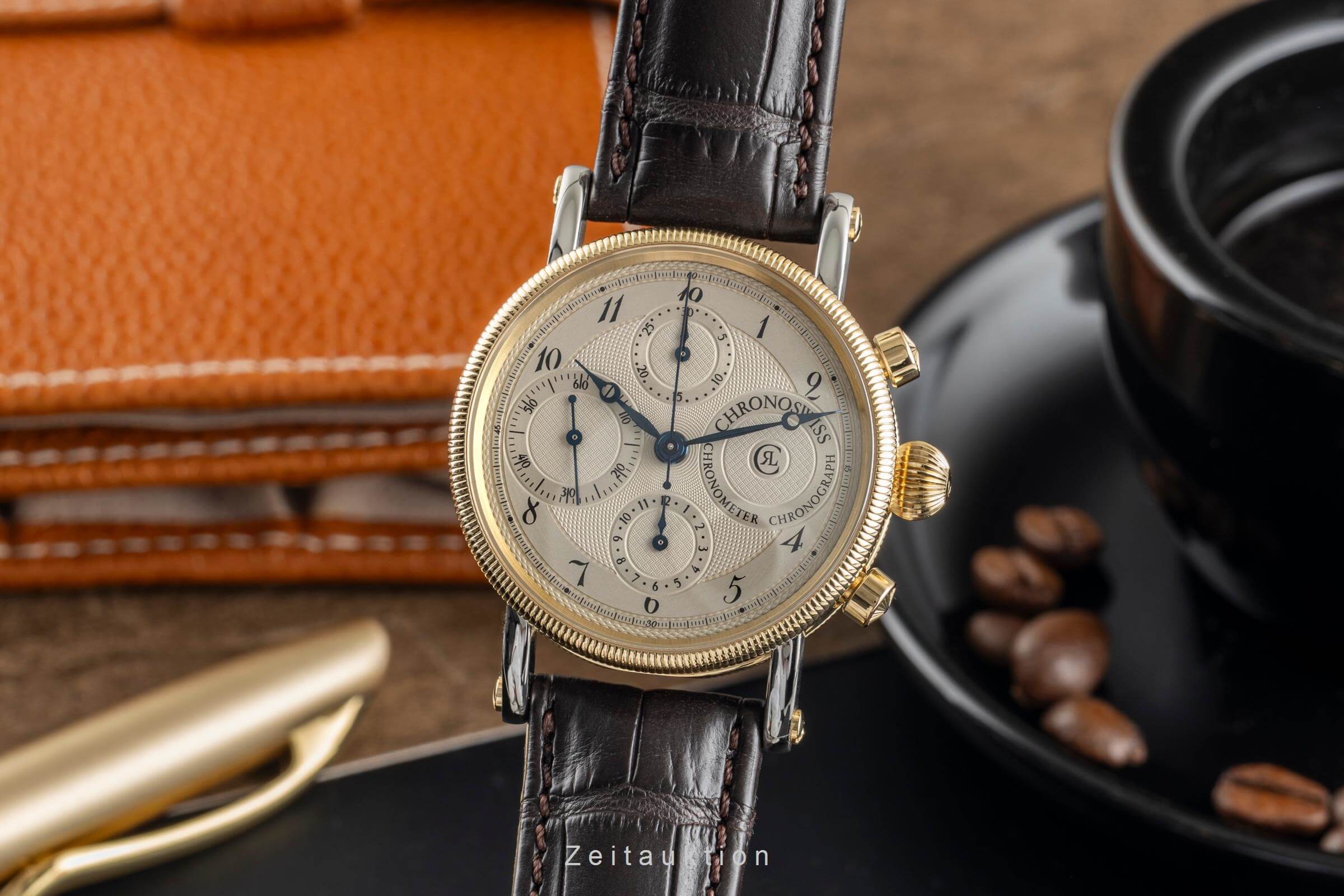 Chronoswiss Chronometer Chronograph cronografo acciaio / oro automatismo Ref. CH7522  | Zeitauktion