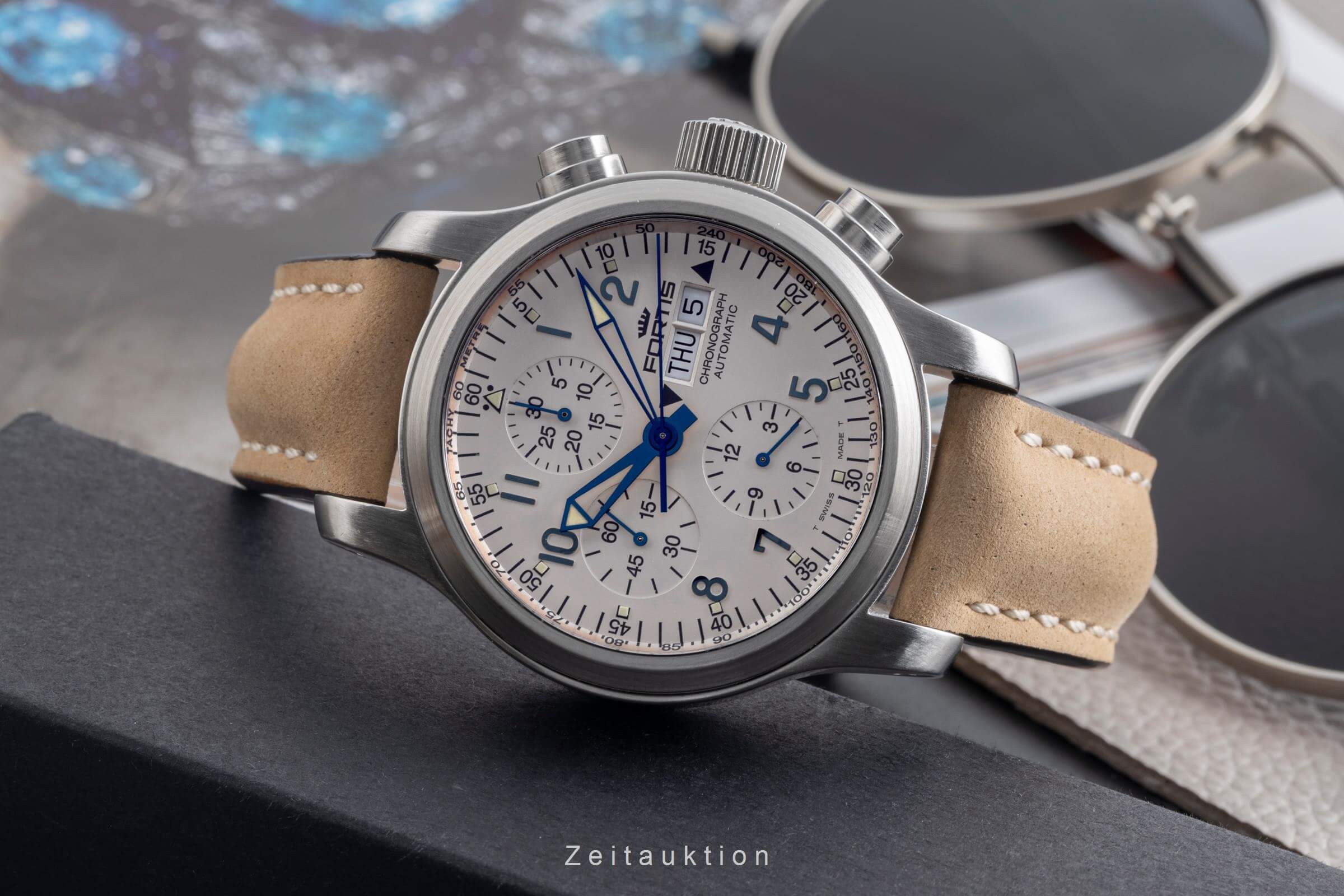 Fortis B-42 chronographe acier automatique Ref. 635.10.141.1  | Zeitauktion