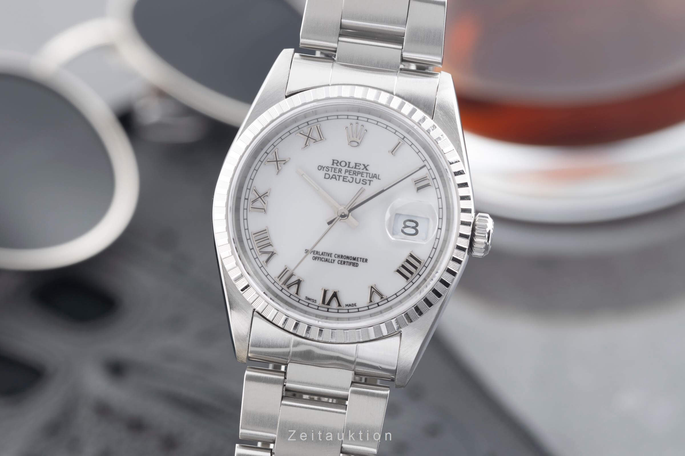 Rolex Datejust acciaio automatismo Kal. 3135 Ref. 16220  | Zeitauktion