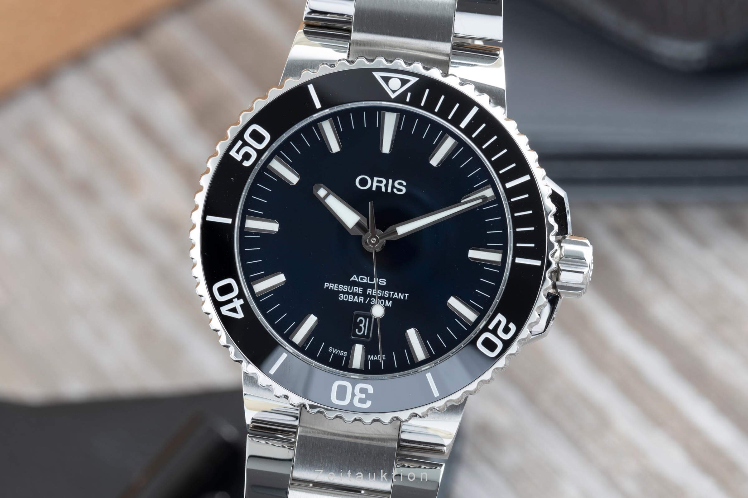 Oris Aquis Date Stahl Automatik Kal. 733 Ref. 01 733 7730 4135  | Zeitauktion
