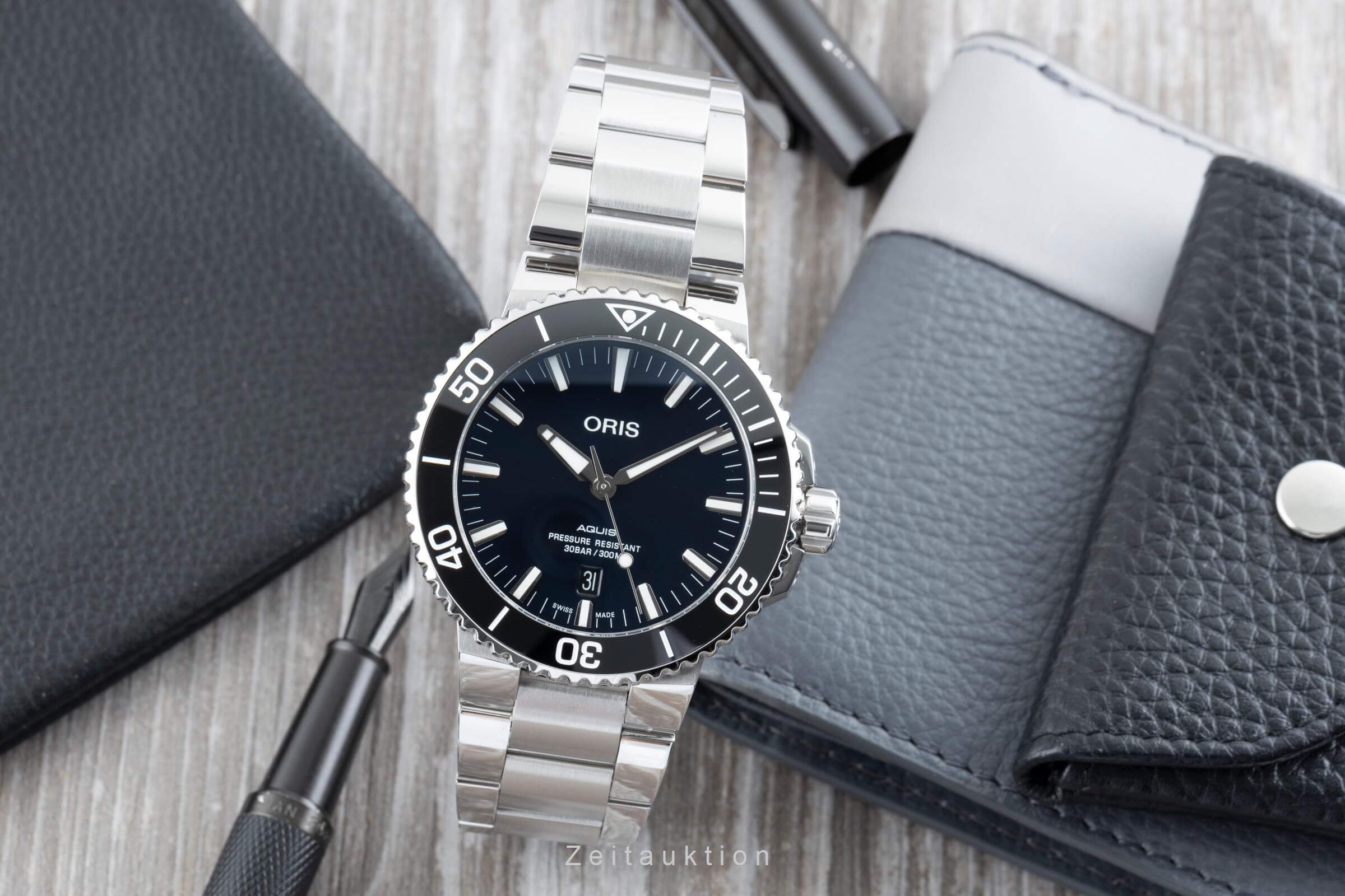 Oris Aquis Date Stahl Automatik Kal. 733 Ref. 01 733 7730 4135  | Zeitauktion