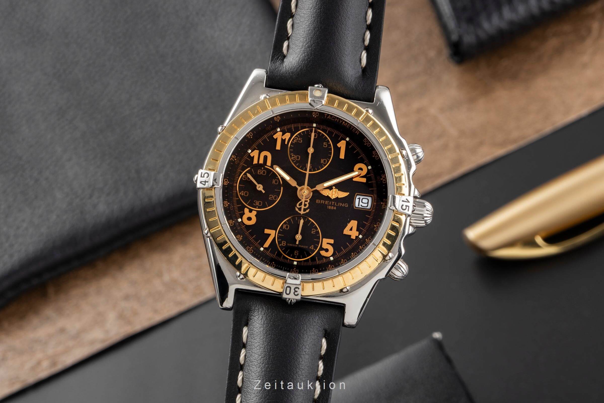 Breitling Chronomat chronograph steel / gold automatic Kal. B13 Ref. D13050.1  | Zeitauktion