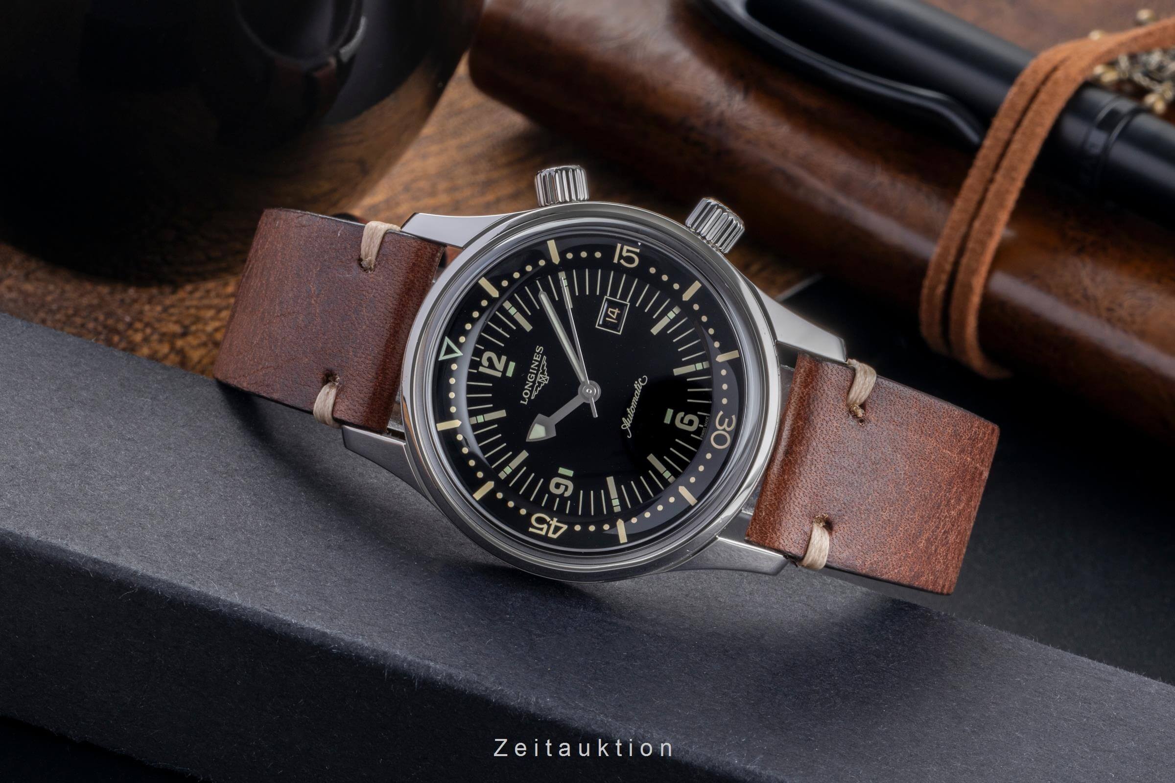 Longines Legend Diver acciaio automatismo Kal. L592.2 Ref. L3.374.4.50.0  | Zeitauktion
