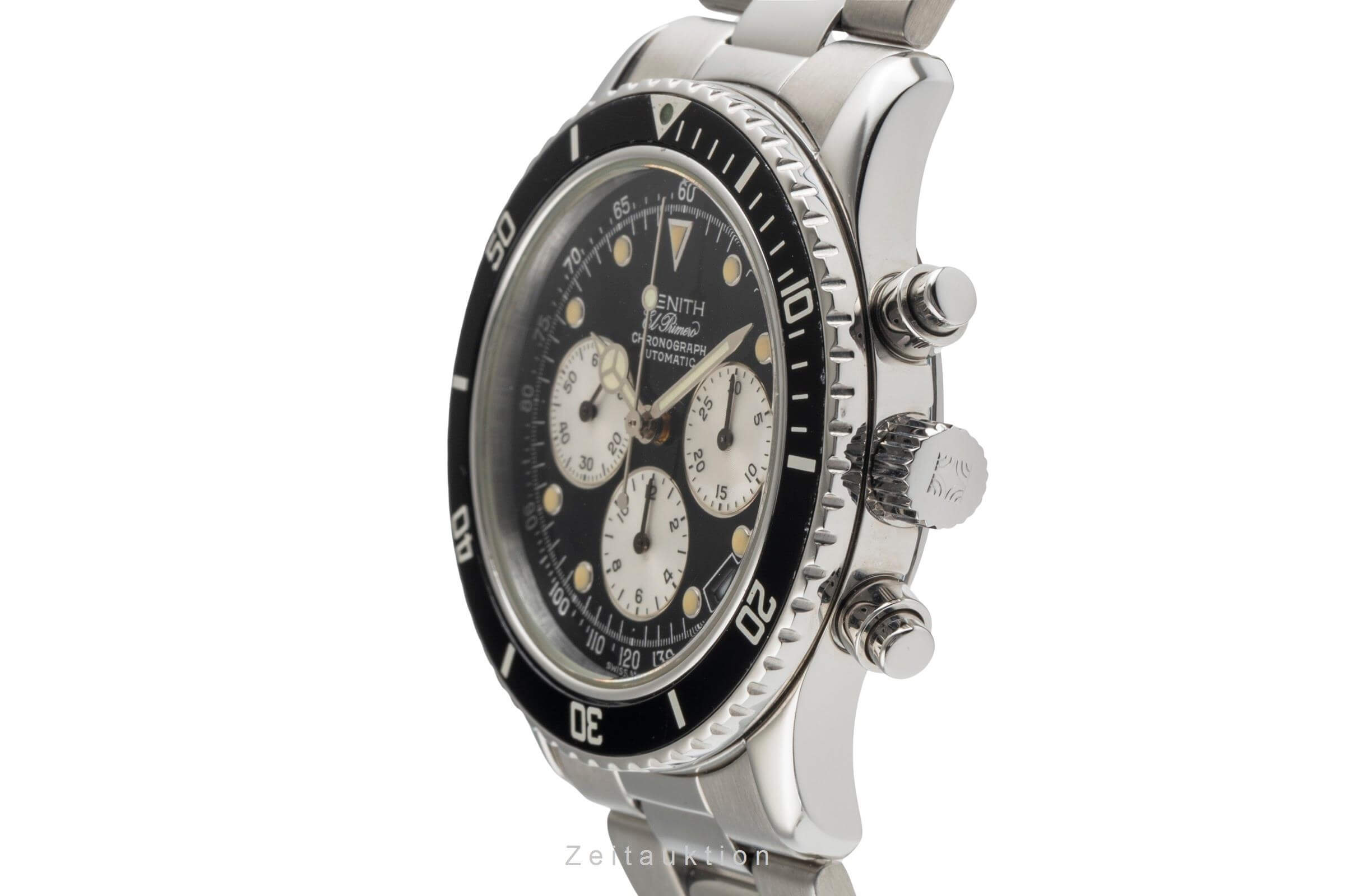Zenith El Primero Chronograph Stahl Automatik Kal. 400 Ref. 02.1322.400.644  | Zeitauktion