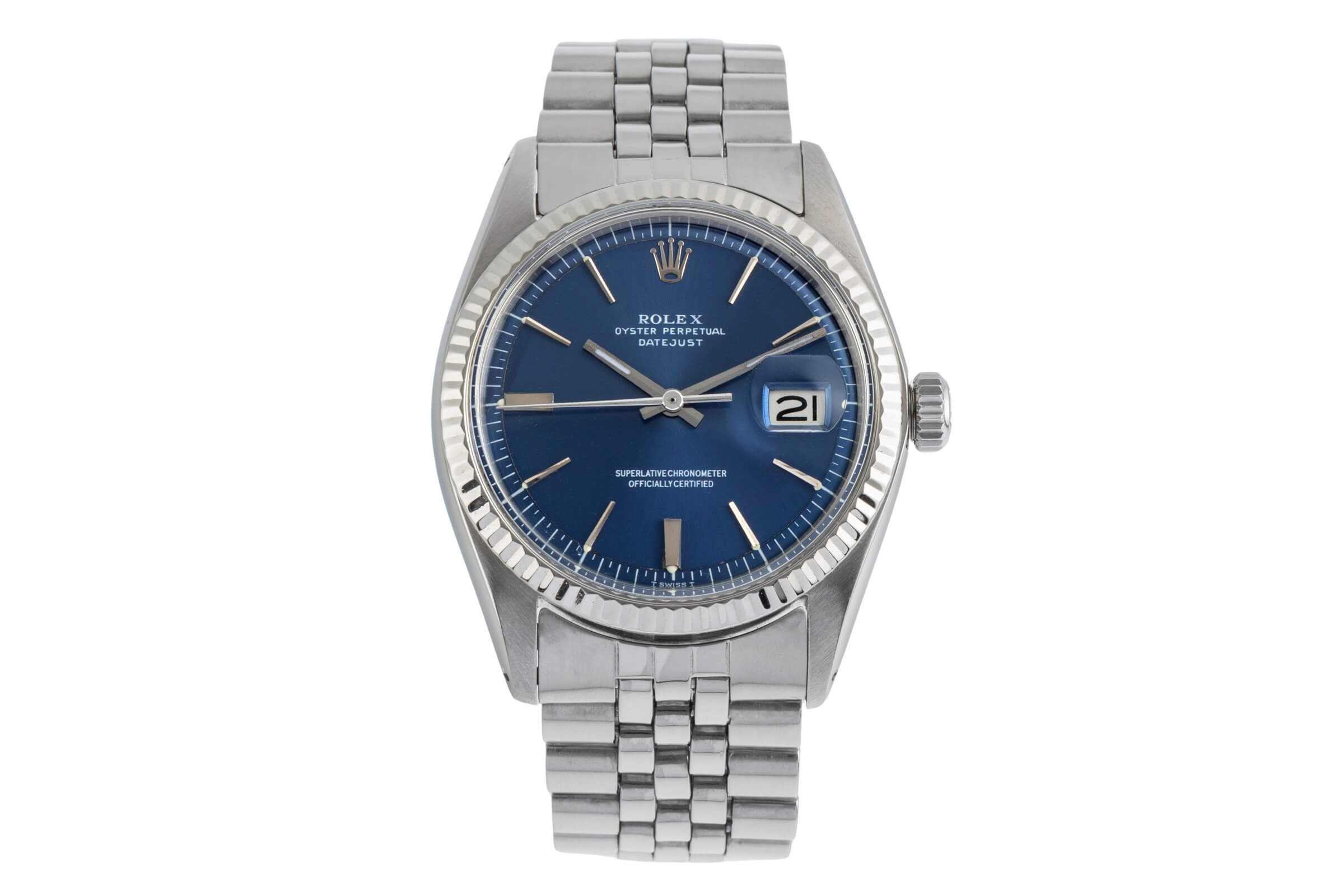Rolex Datejust Stahl / Weissgold Automatik Kal. 1570 Ref. 1601  | Zeitauktion