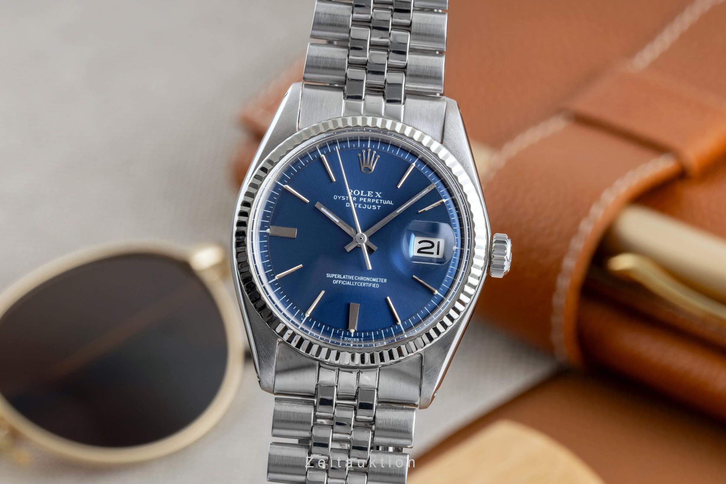 Rolex Datejust Stahl / Weissgold Automatik Kal. 1570 Ref. 1601  | Zeitauktion