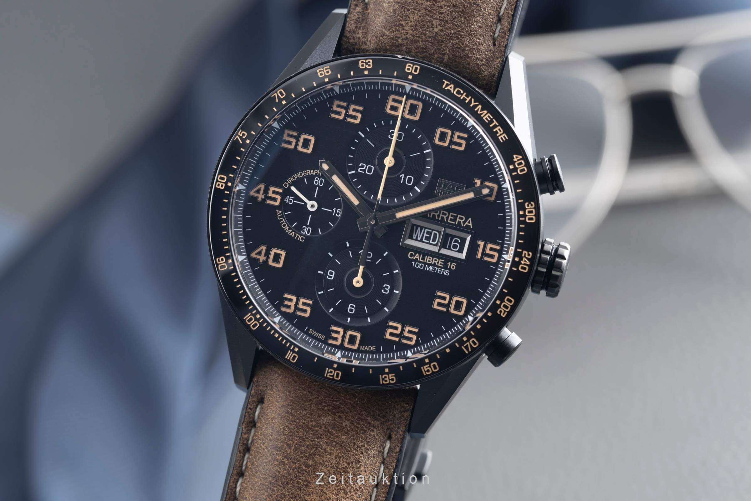 Tag Heuer Carrera cronografo titanio automatismo Kal. 16 Ref. CV2A84.FC6394  | Zeitauktion