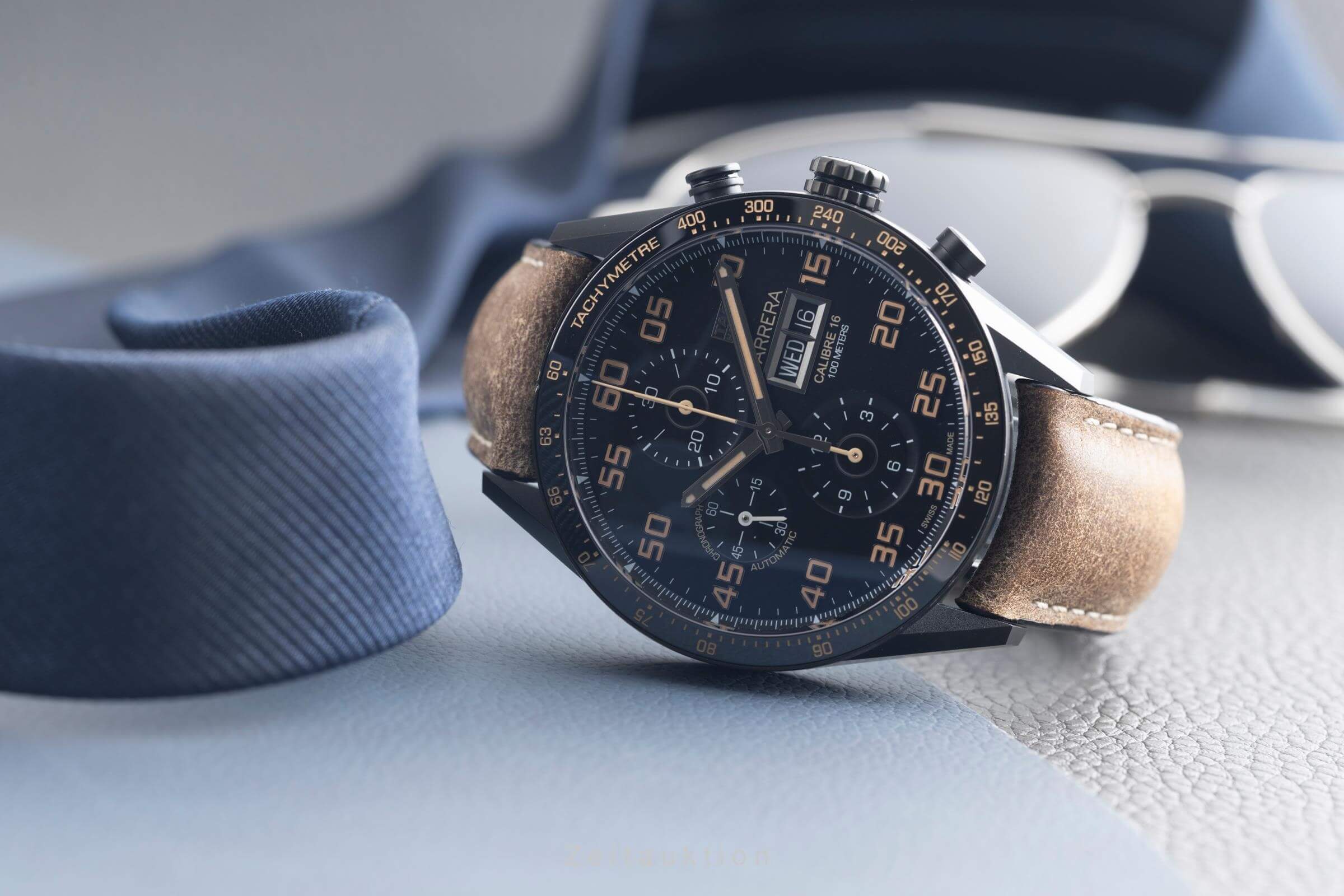 Tag Heuer Carrera cronografo titanio automatismo Kal. 16 Ref. CV2A84.FC6394  | Zeitauktion