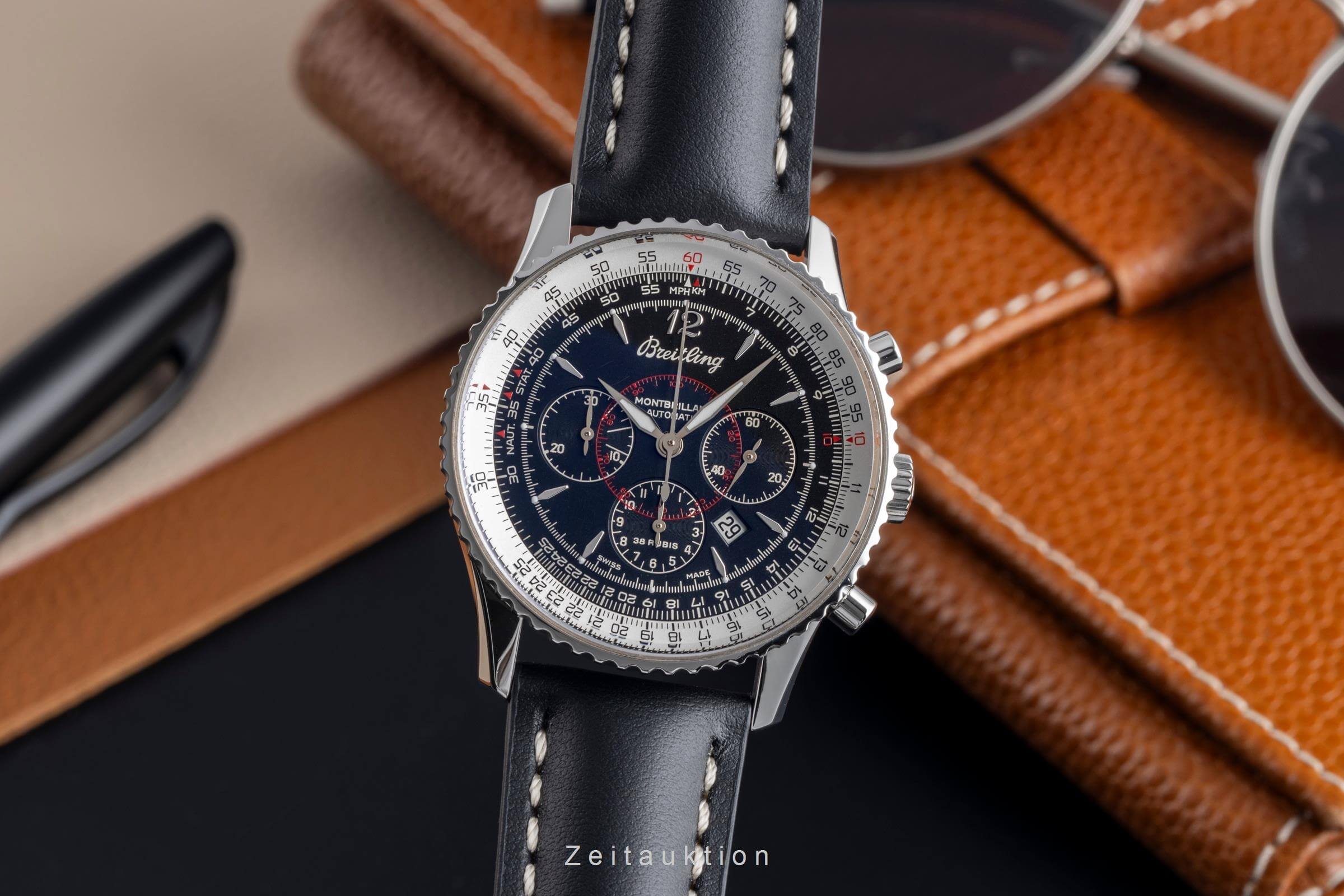 Breitling Montbrillant cronografo acciaio automatismo Kal. B41 Ref. A41330  | Zeitauktion