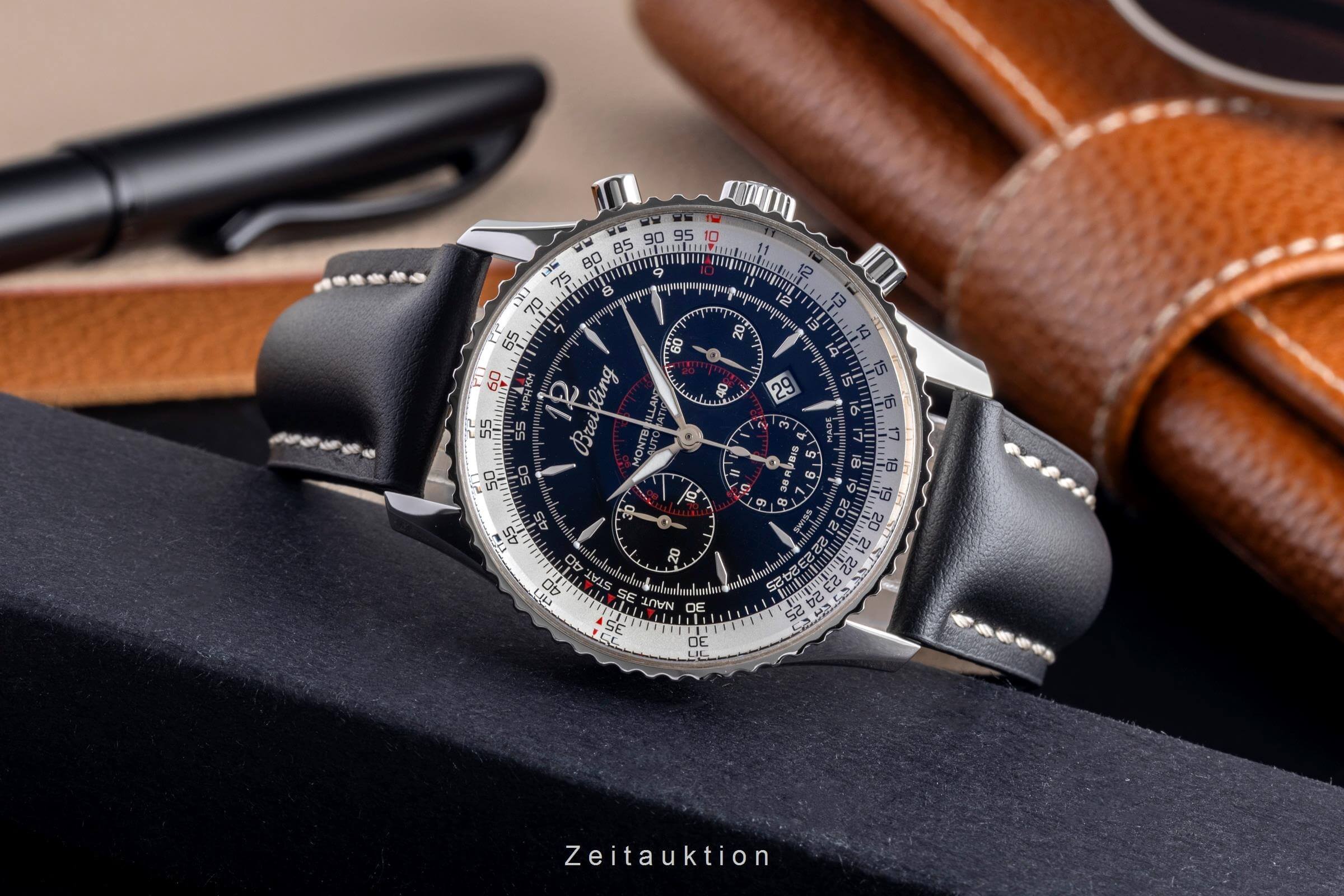 Breitling Montbrillant cronografo acciaio automatismo Kal. B41 Ref. A41330  | Zeitauktion