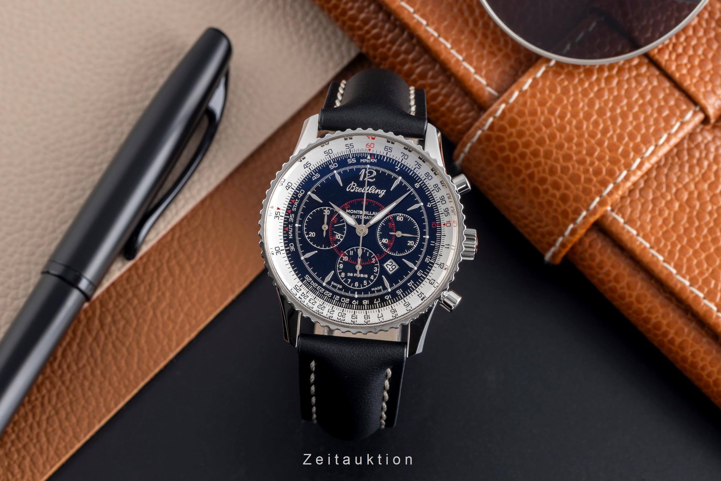 Breitling Montbrillant cronografo acciaio automatismo Kal. B41 Ref. A41330  | Zeitauktion