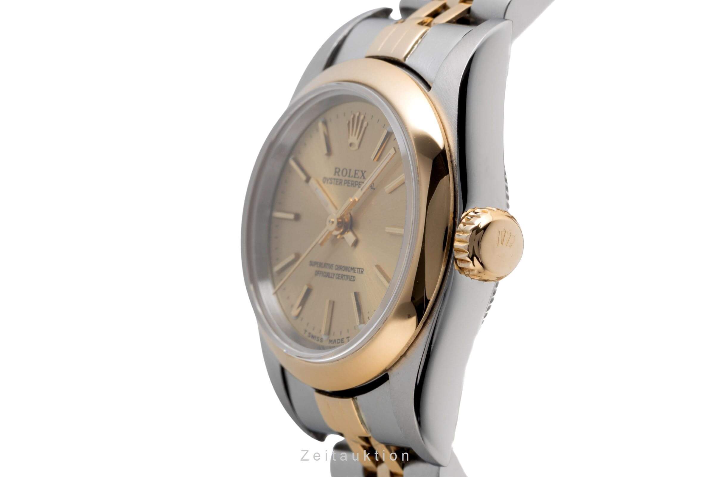 Rolex Oyster Perpetual acciaio / oro automatismo Kal. 2130 Ref. 67183  | Zeitauktion