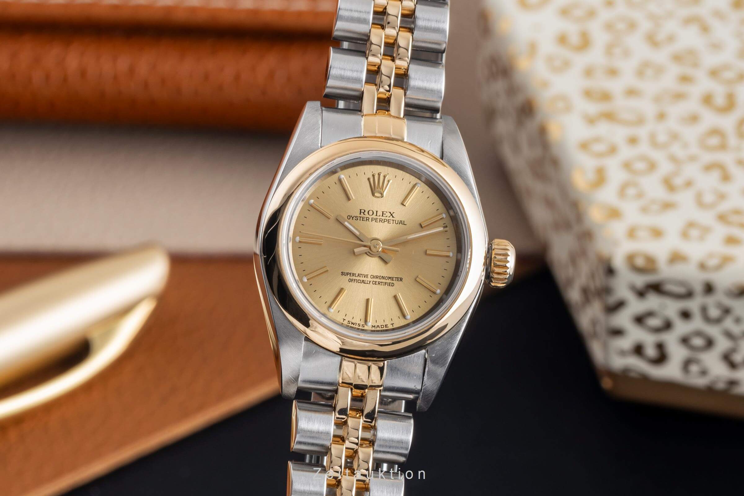 Rolex Oyster Perpetual acciaio / oro automatismo Kal. 2130 Ref. 67183  | Zeitauktion