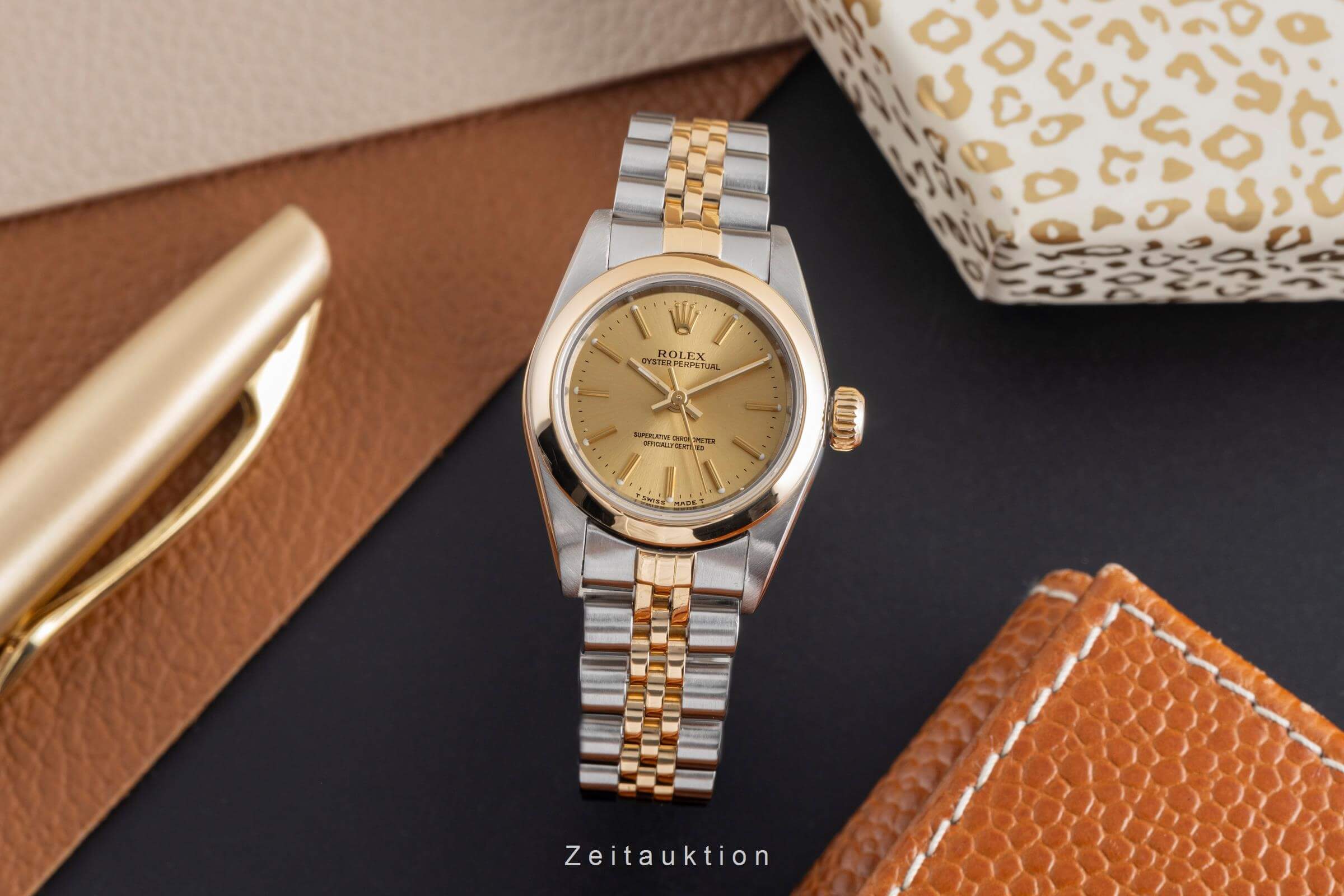 Rolex Oyster Perpetual acciaio / oro automatismo Kal. 2130 Ref. 67183  | Zeitauktion